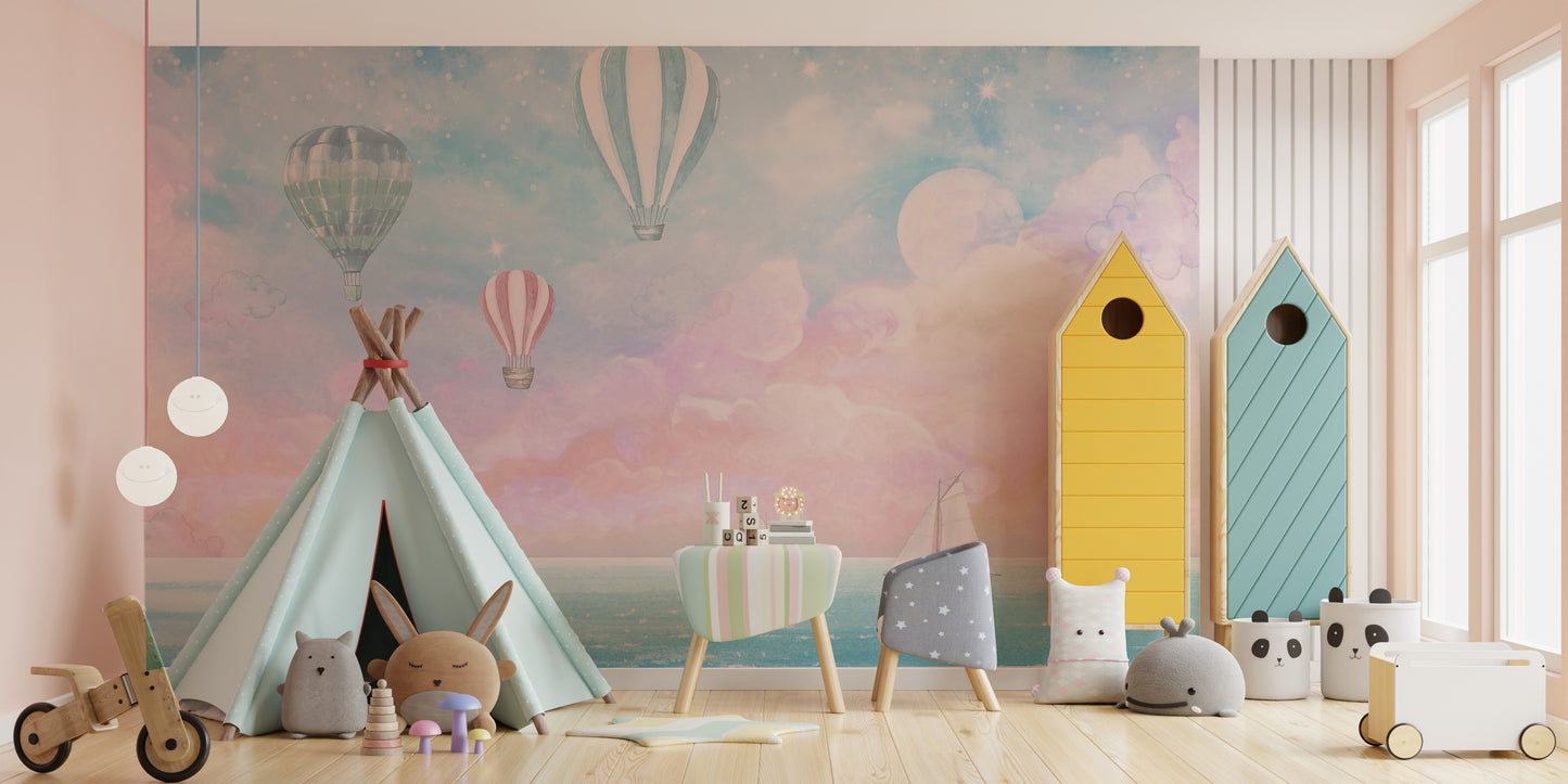 Candy Clouds wallpaper mural