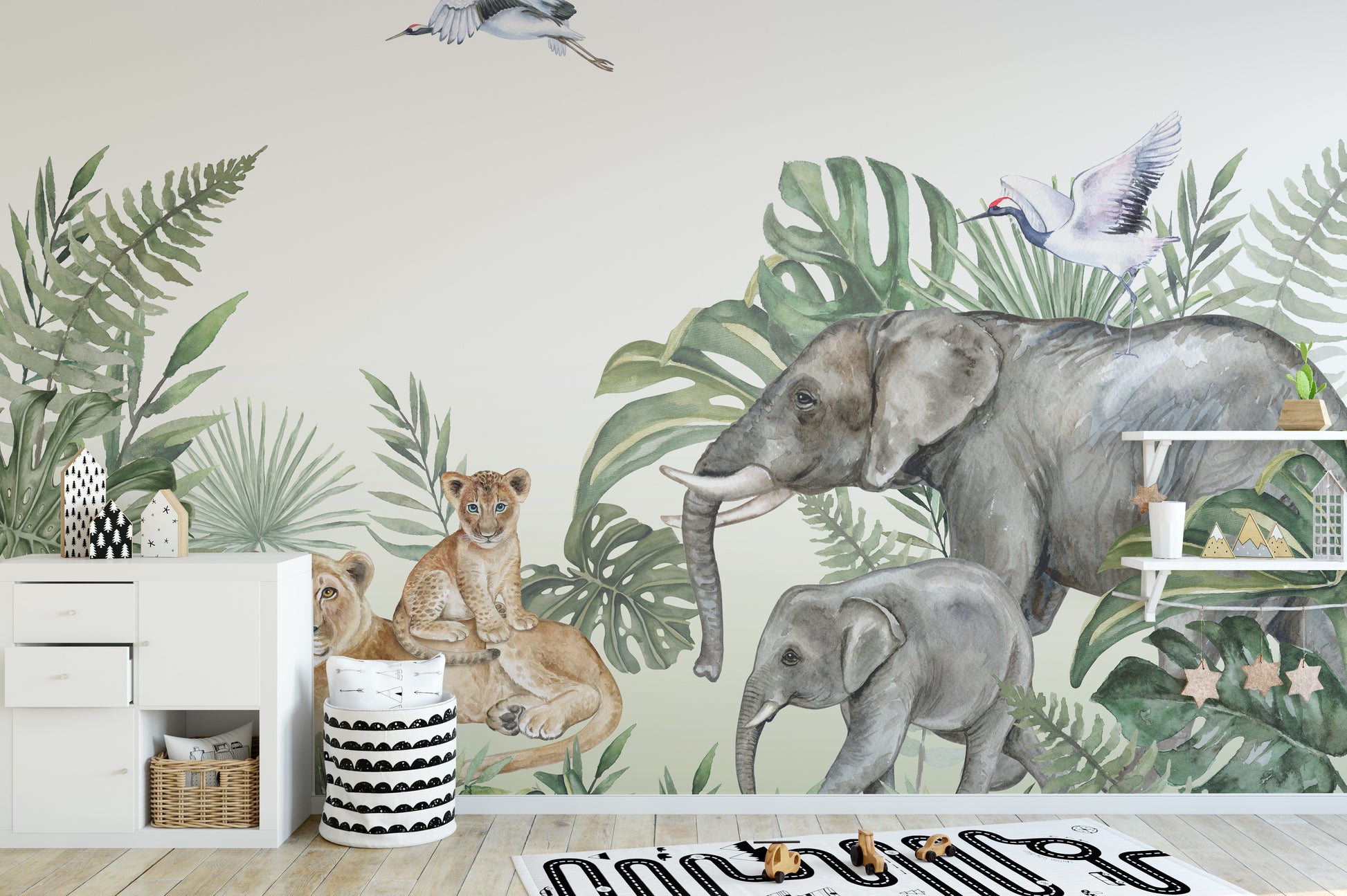 African Wildlife Wallpaper Mural