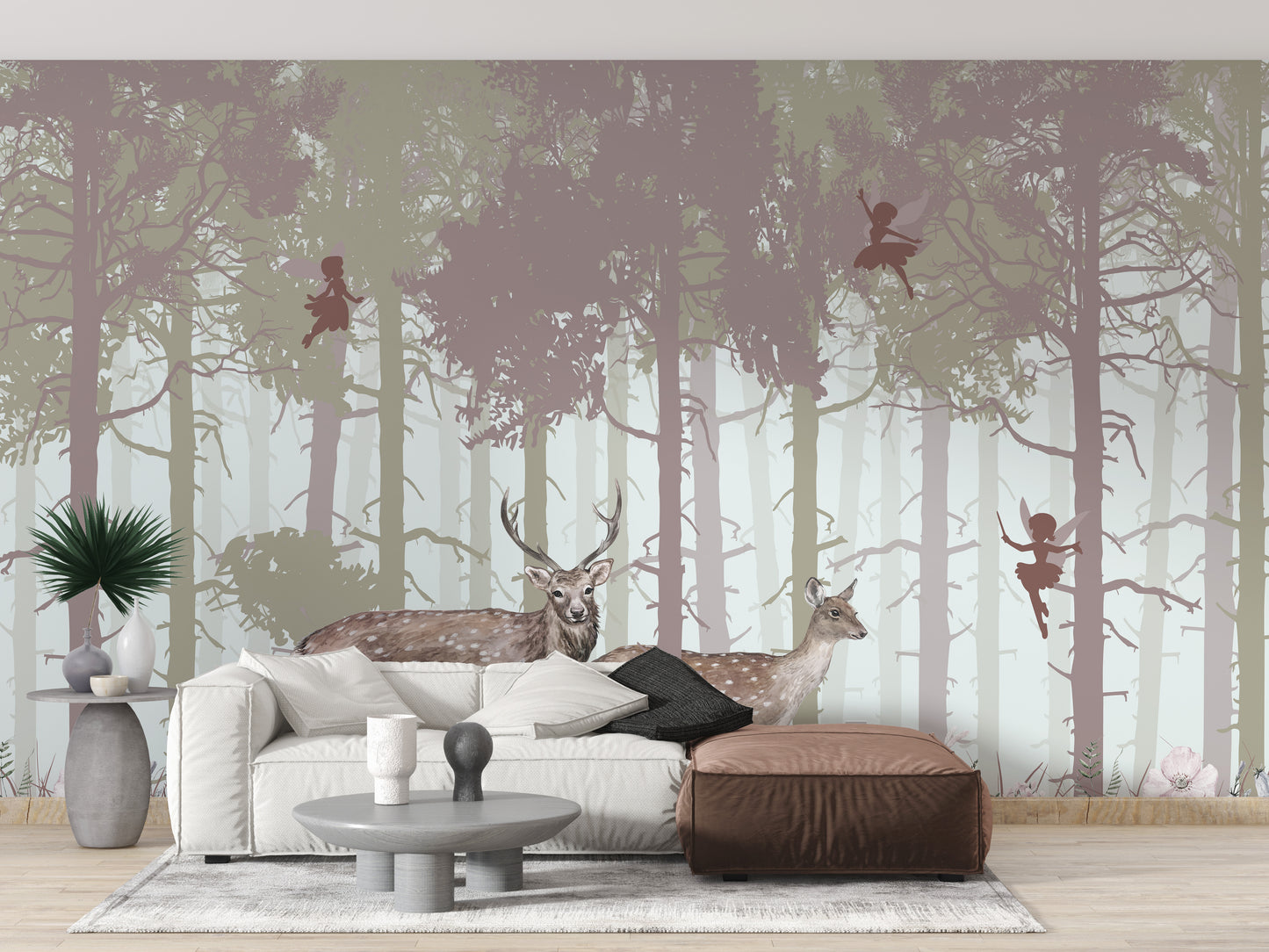 Surreal Fairies Wood Wallpaper Murals