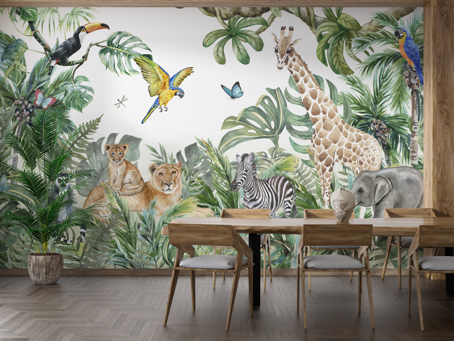 Animals Jungle Wallpaper Mural