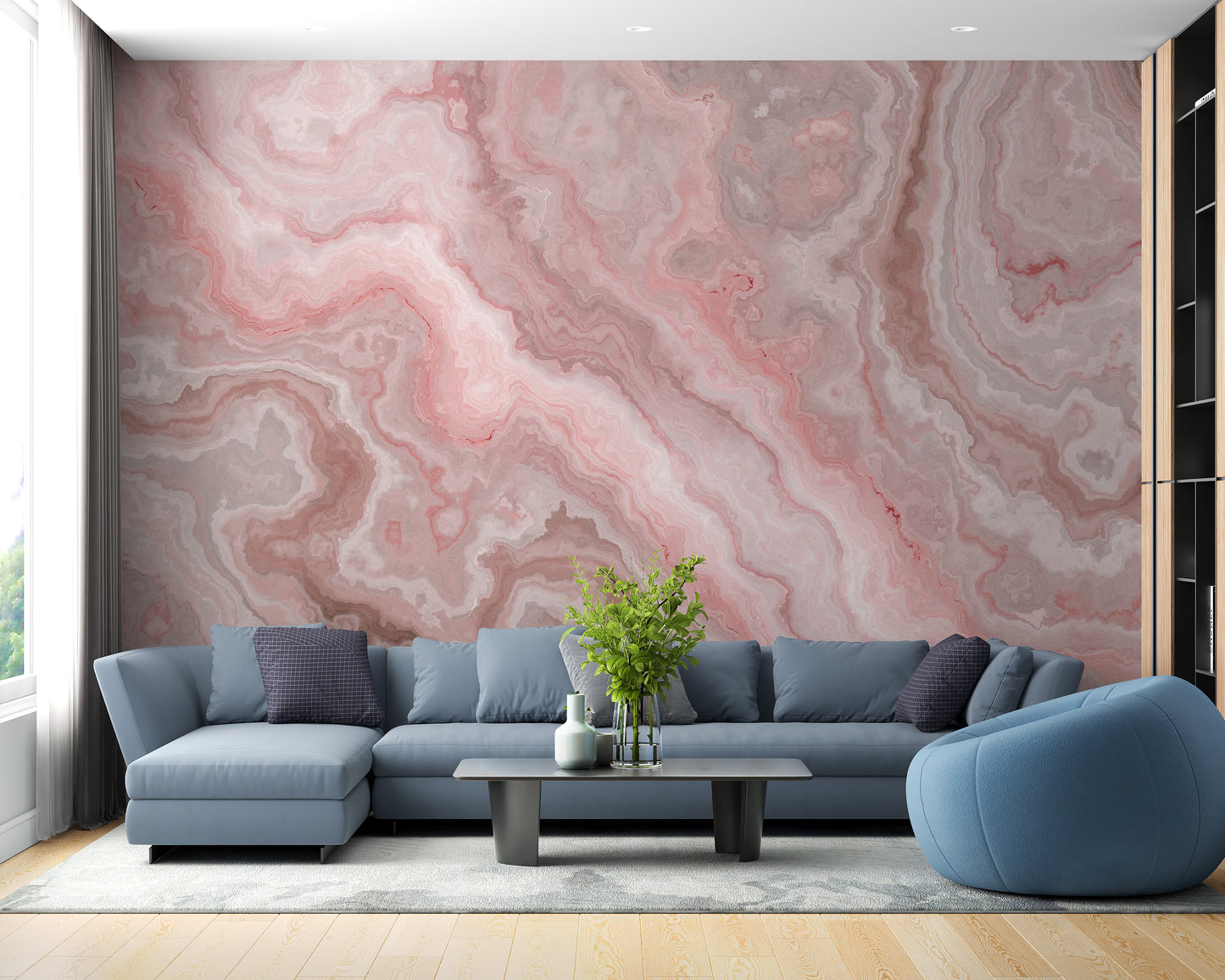 Premium Pink Onyx Wallpaper mural