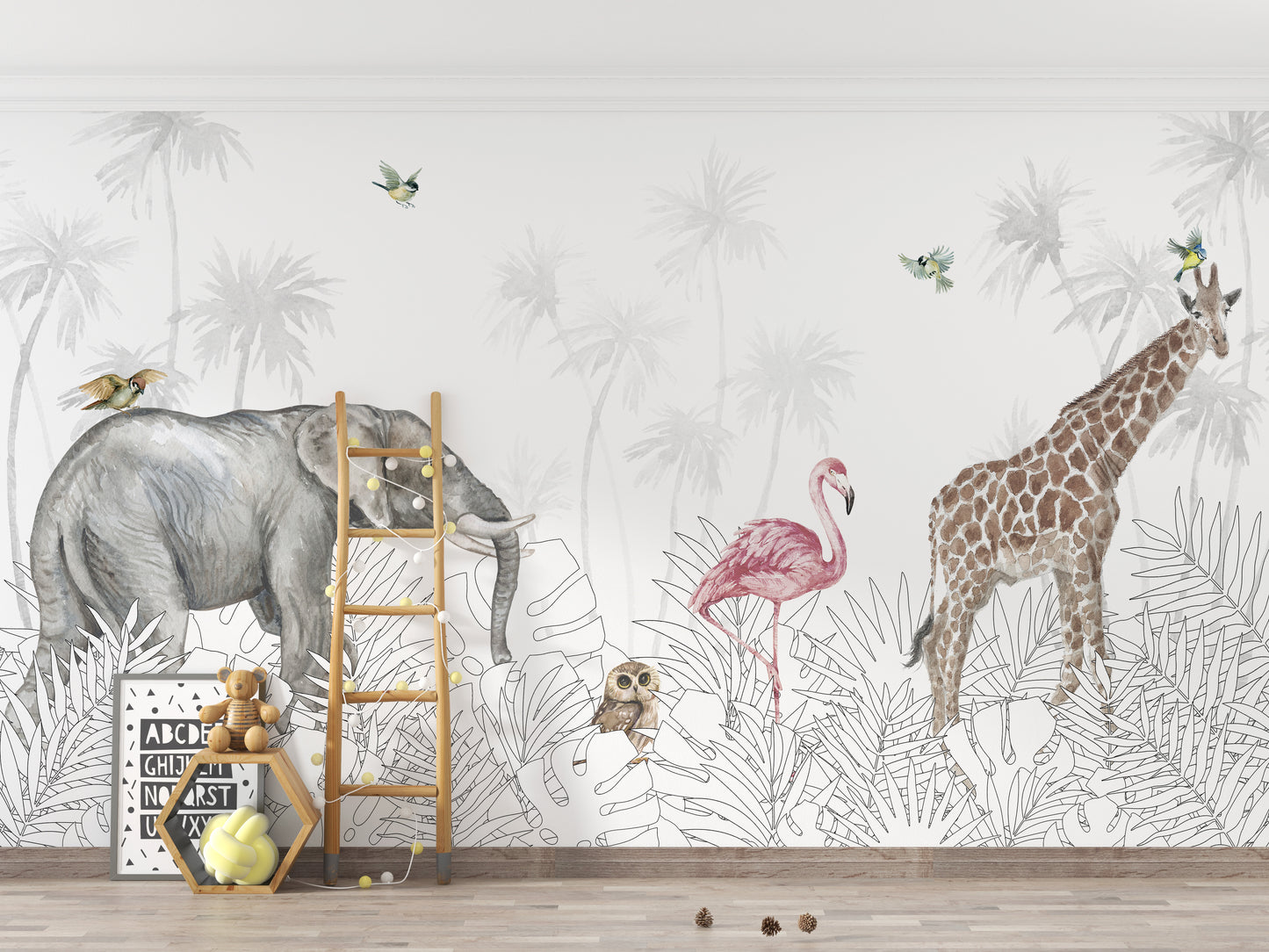 Feral Fauna Woods Wallpaper Mural