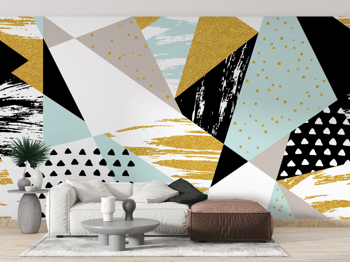 Triangle Shape Geometric Wallpaper - Giffywalls