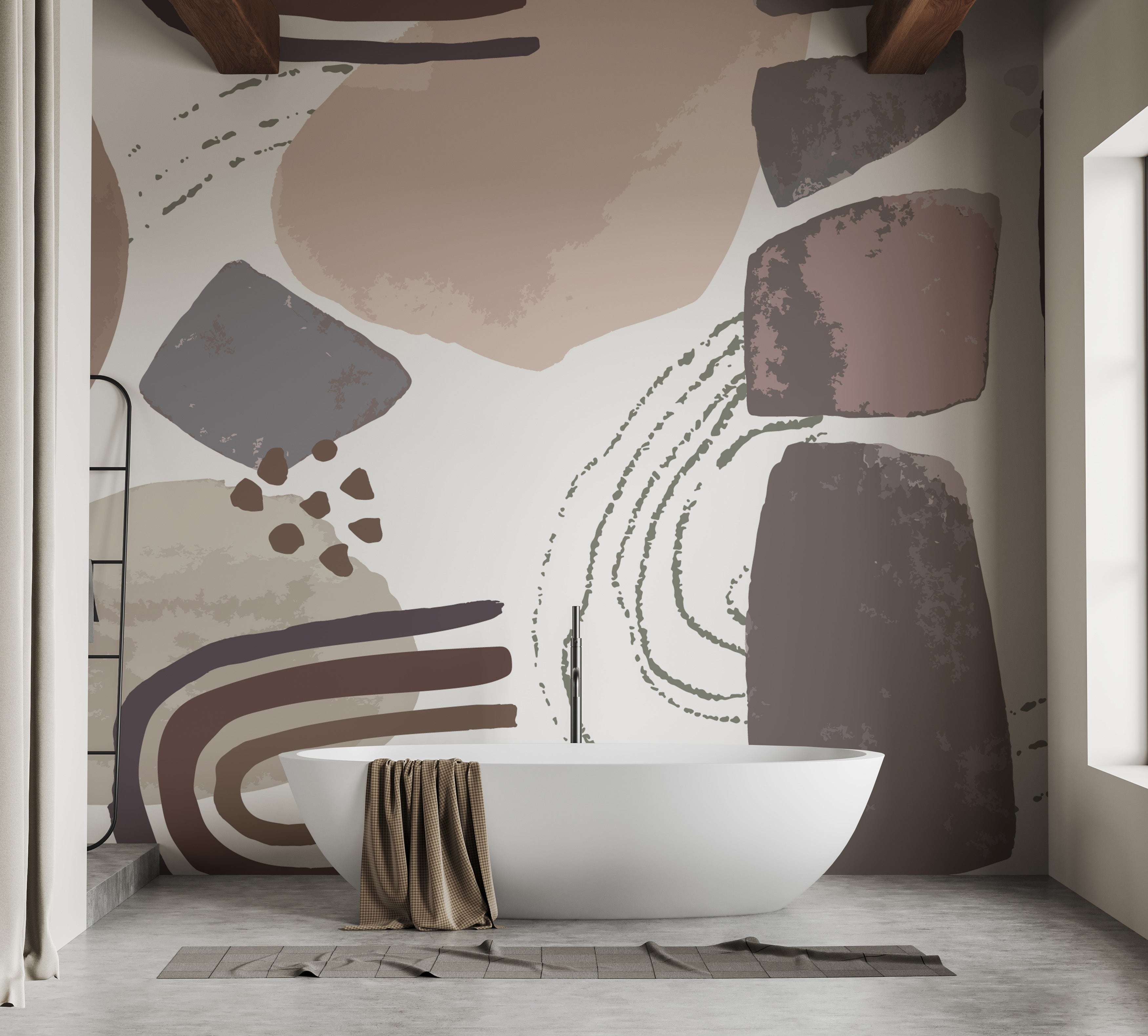 Nordic Scandinavian Wallpaper Mural - Giffywalls