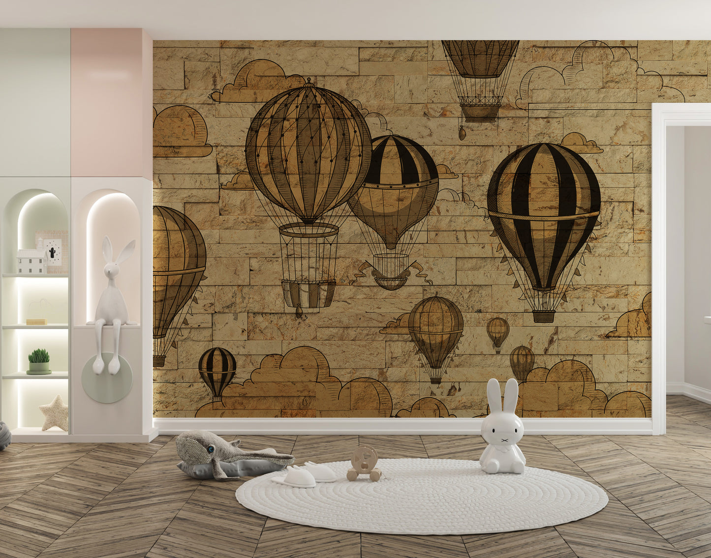 3D Hot Air Balloons Wallpaper