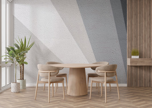 Minimalist gray concrete wallpaper mural