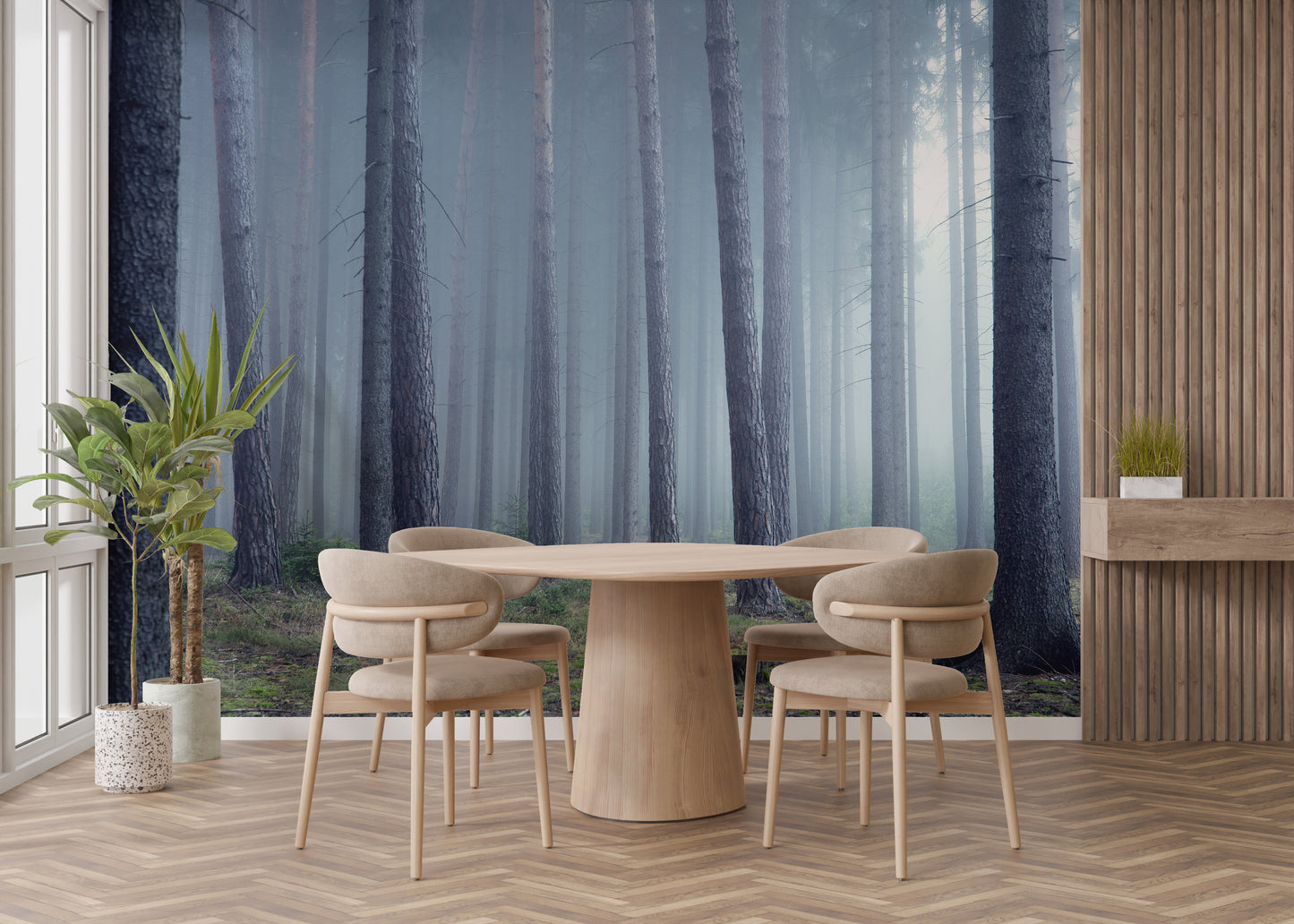 Mist Forest Wallpaper Murals