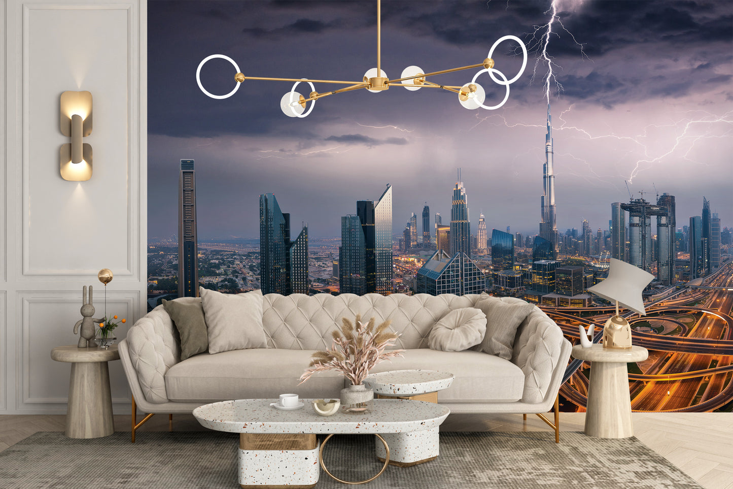 Dubai Skyline Wallpaper Mural