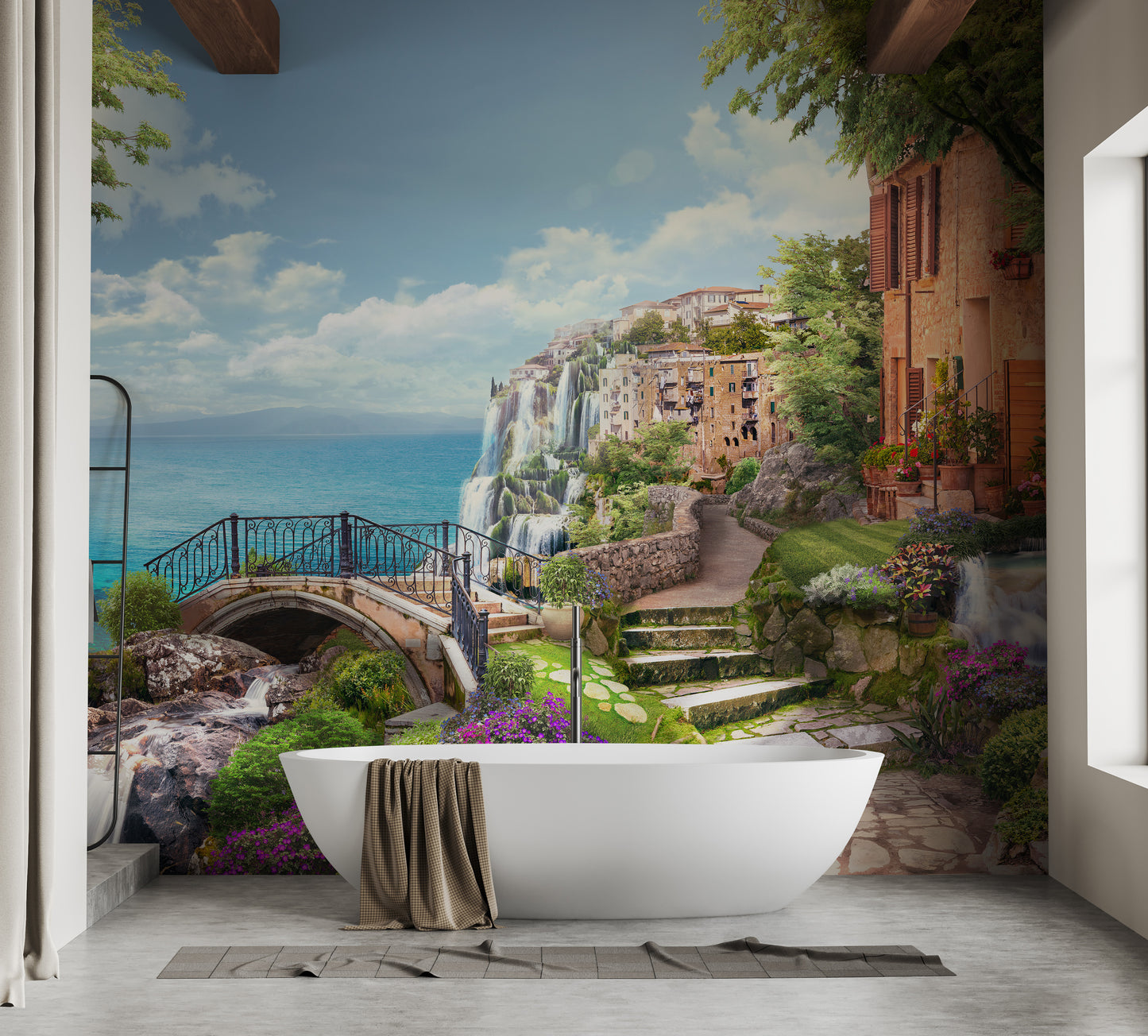 Ancient Houses of Italy Wallpaper Mural - Giffywalls