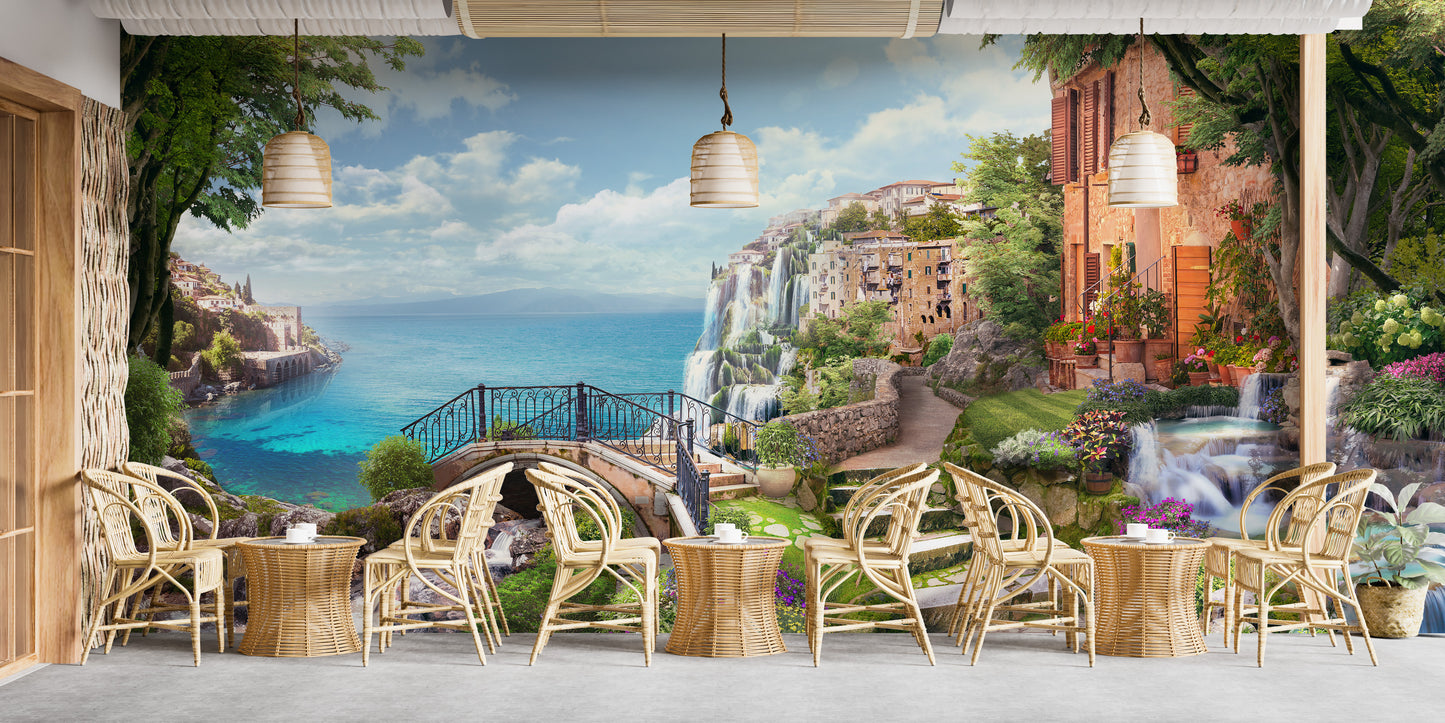 Ancient Houses of Italy Wallpaper Mural - Giffywalls