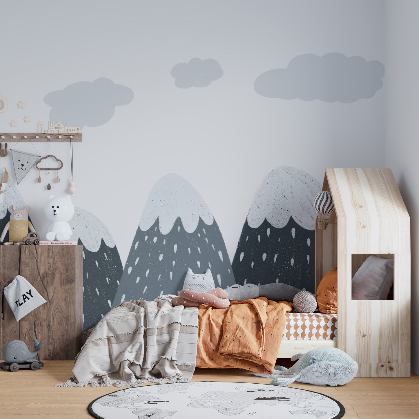 Scandinavian Mountain Wallpaper Mural