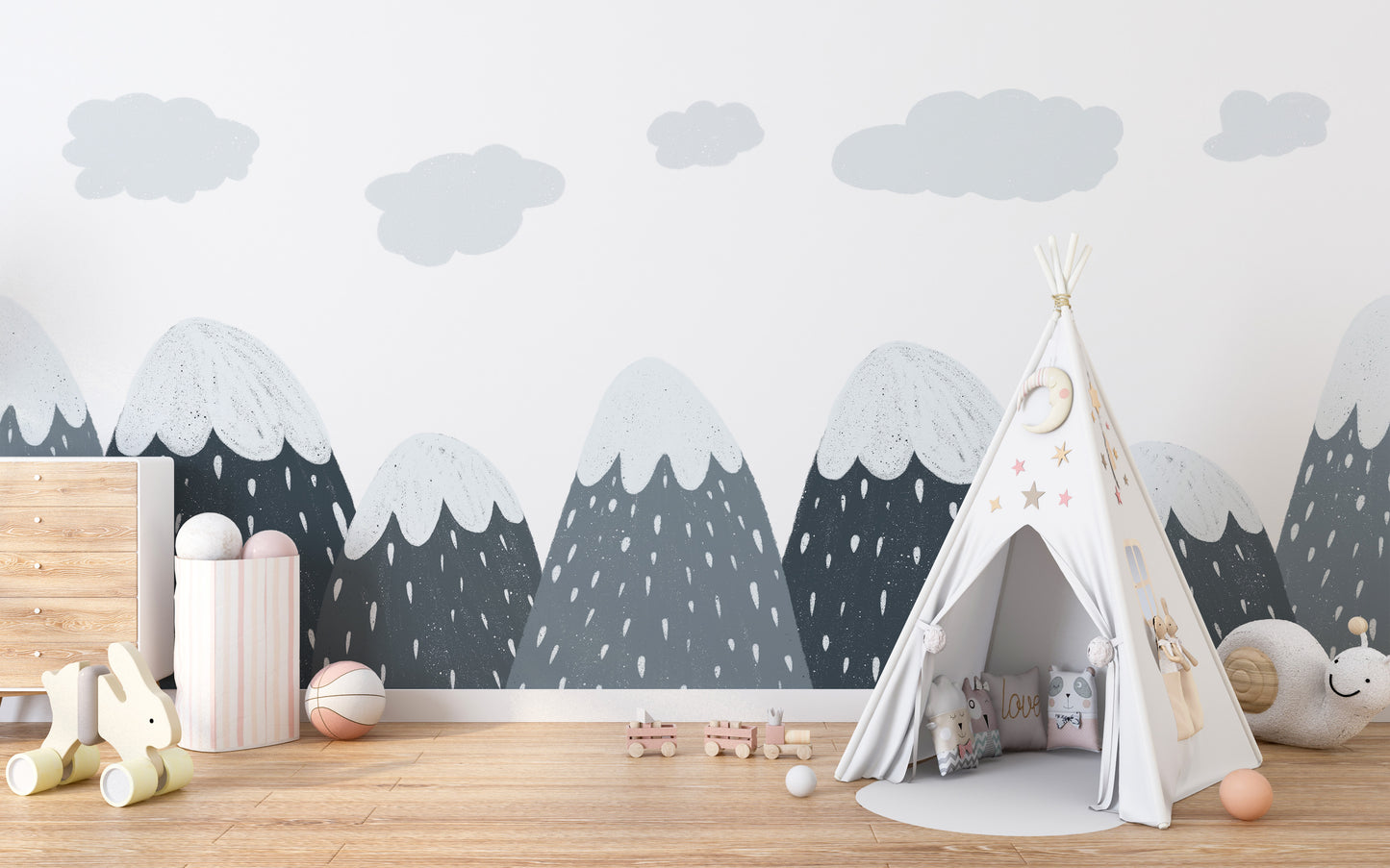 Scandinavian Mountain Wallpaper Mural