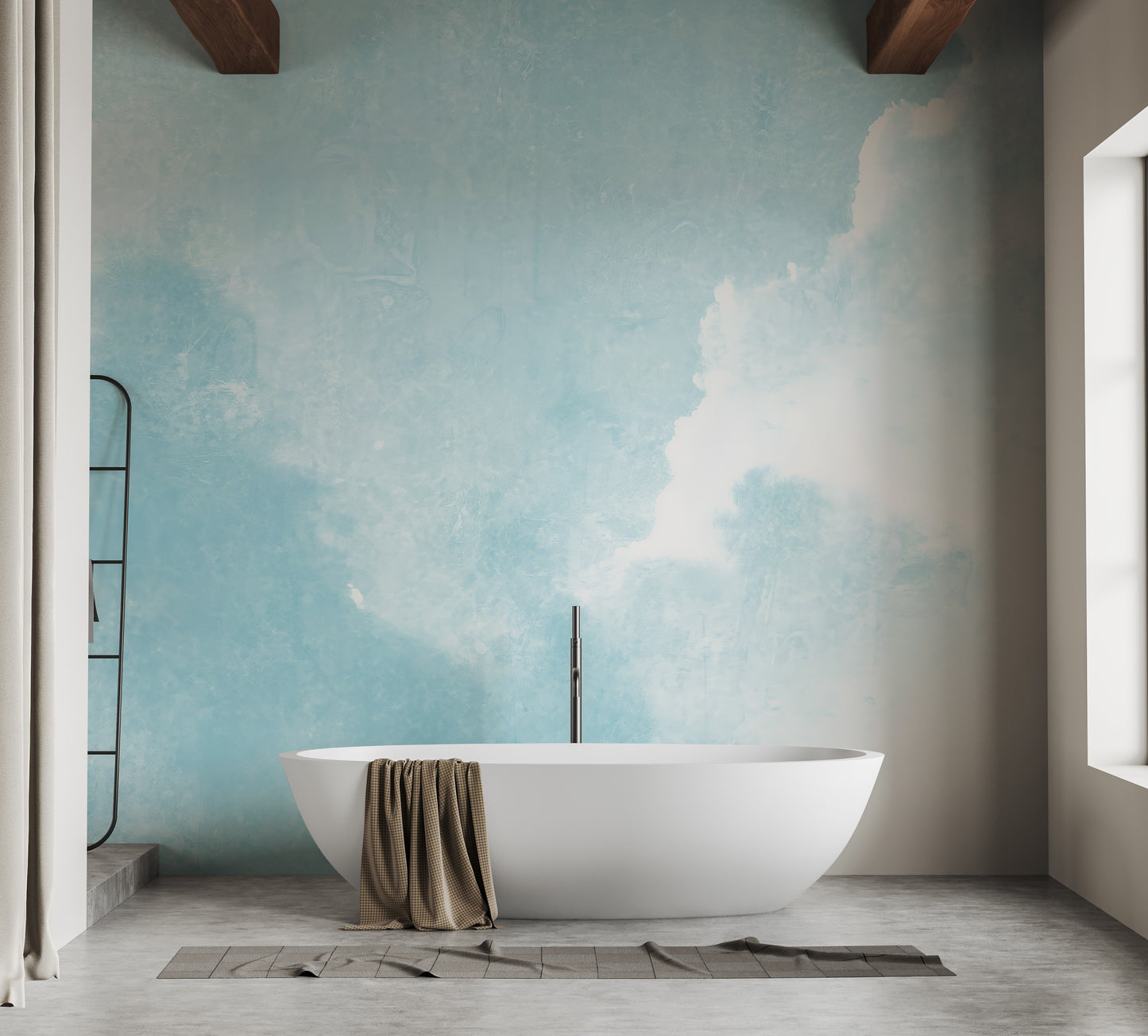 Watercolor Sky Clouds Wallpaper Murals - Giffywalls