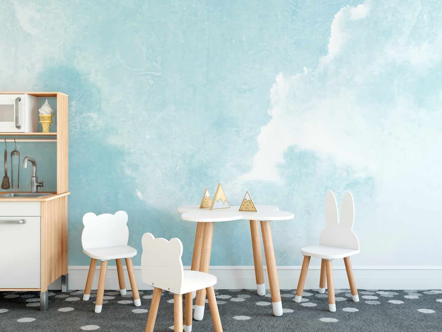 Watercolor Sky Clouds Wallpaper Murals - Giffywalls