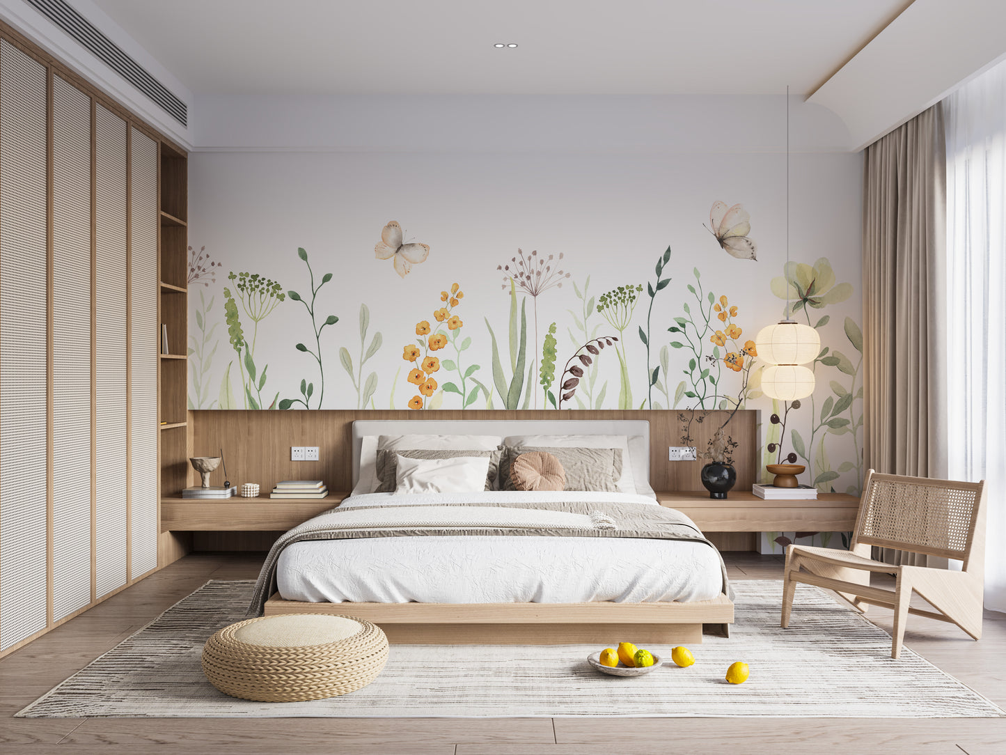 Watercolor Flower Wallpaper Murals