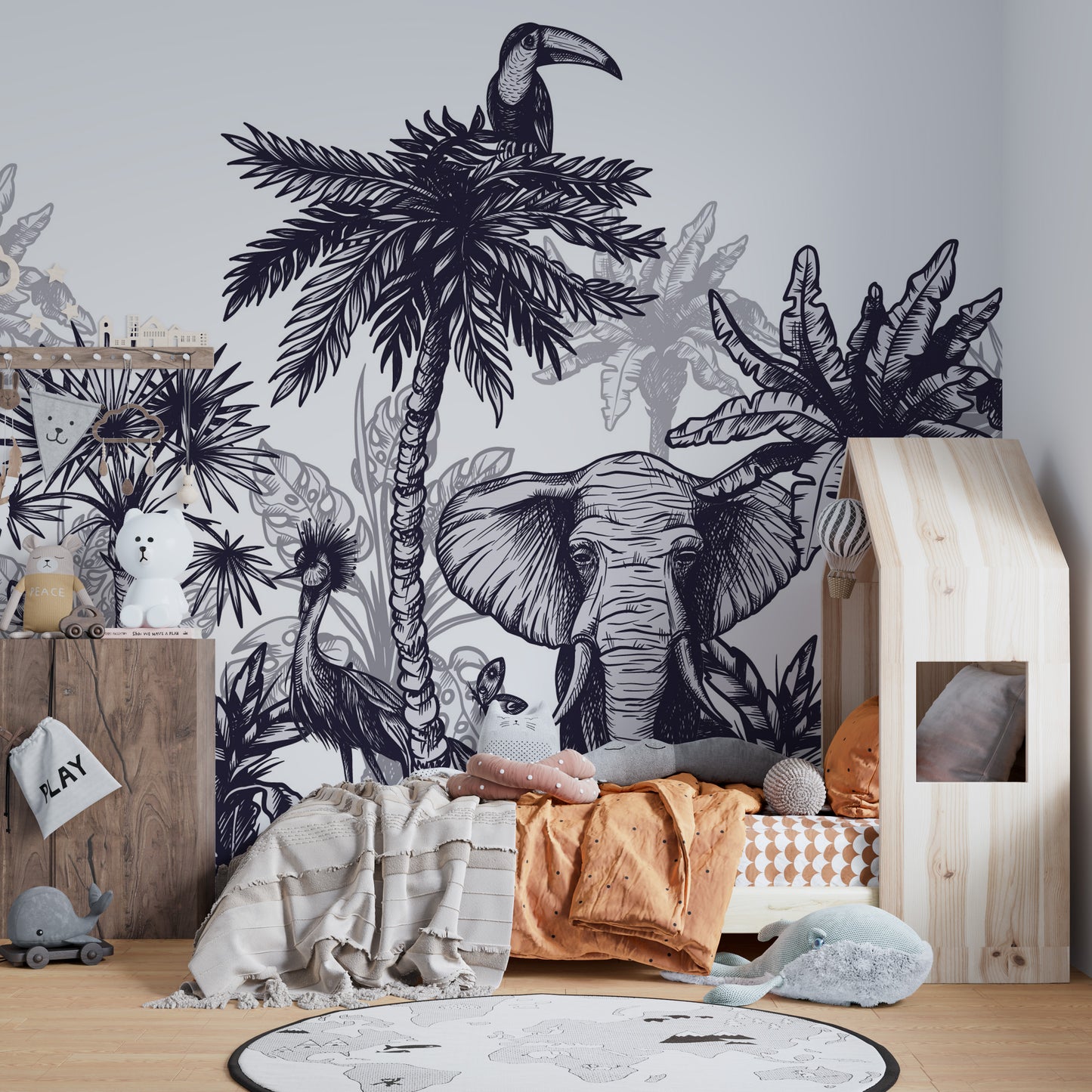 Sketchy Forest Wallpaper Murals