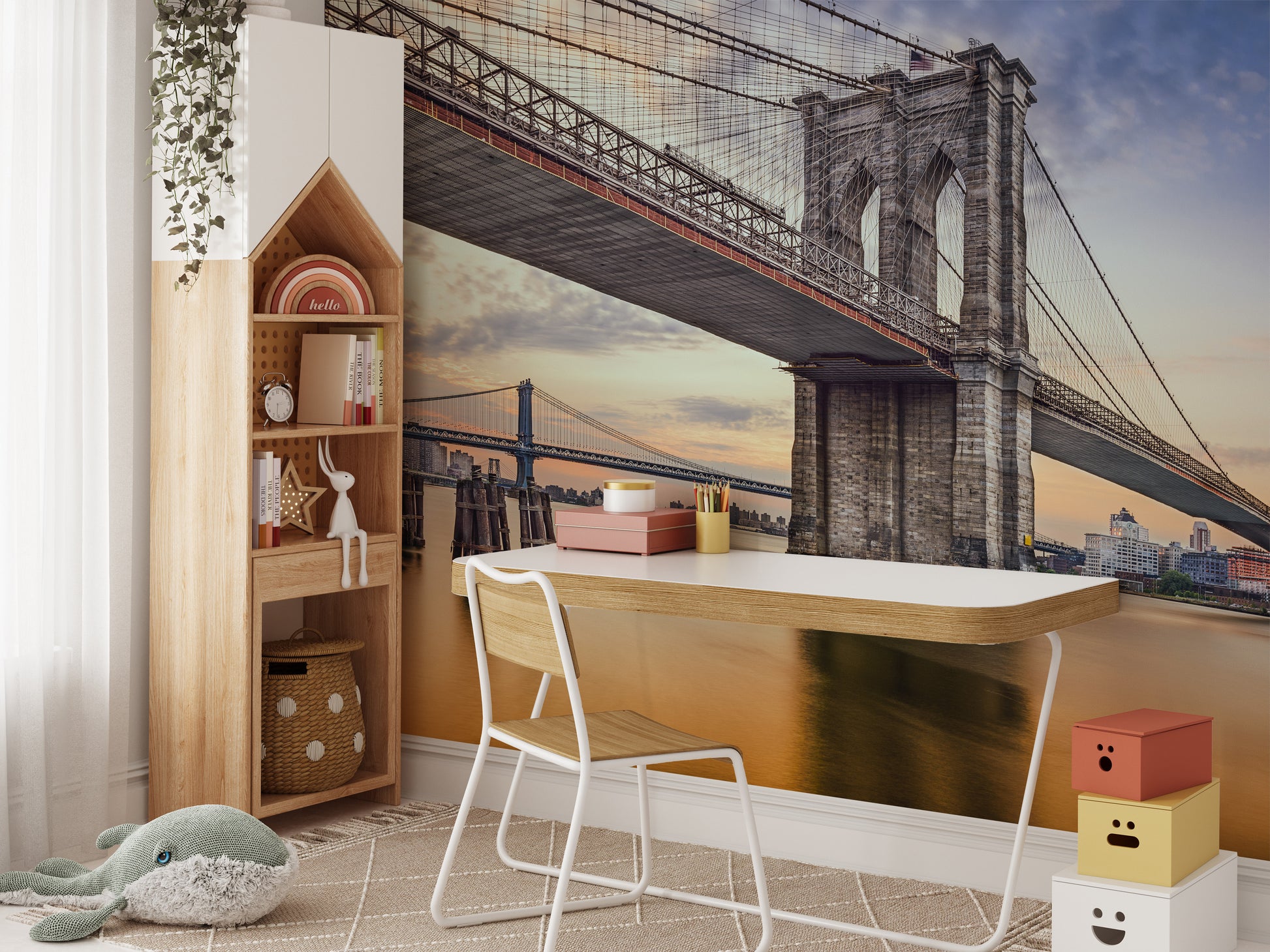 brooklyn bridge wallpaper mural