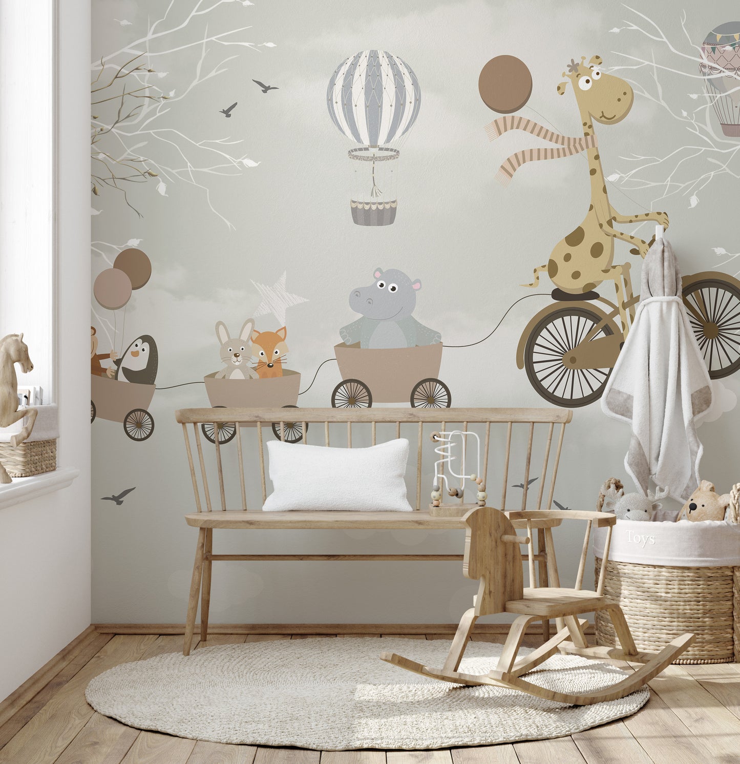 Cycling in the Sky Wallpaper Murals for Walls