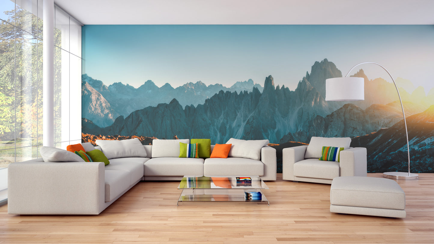 Dolomites Alps Rocky Mountain Range Wallpaper Murals