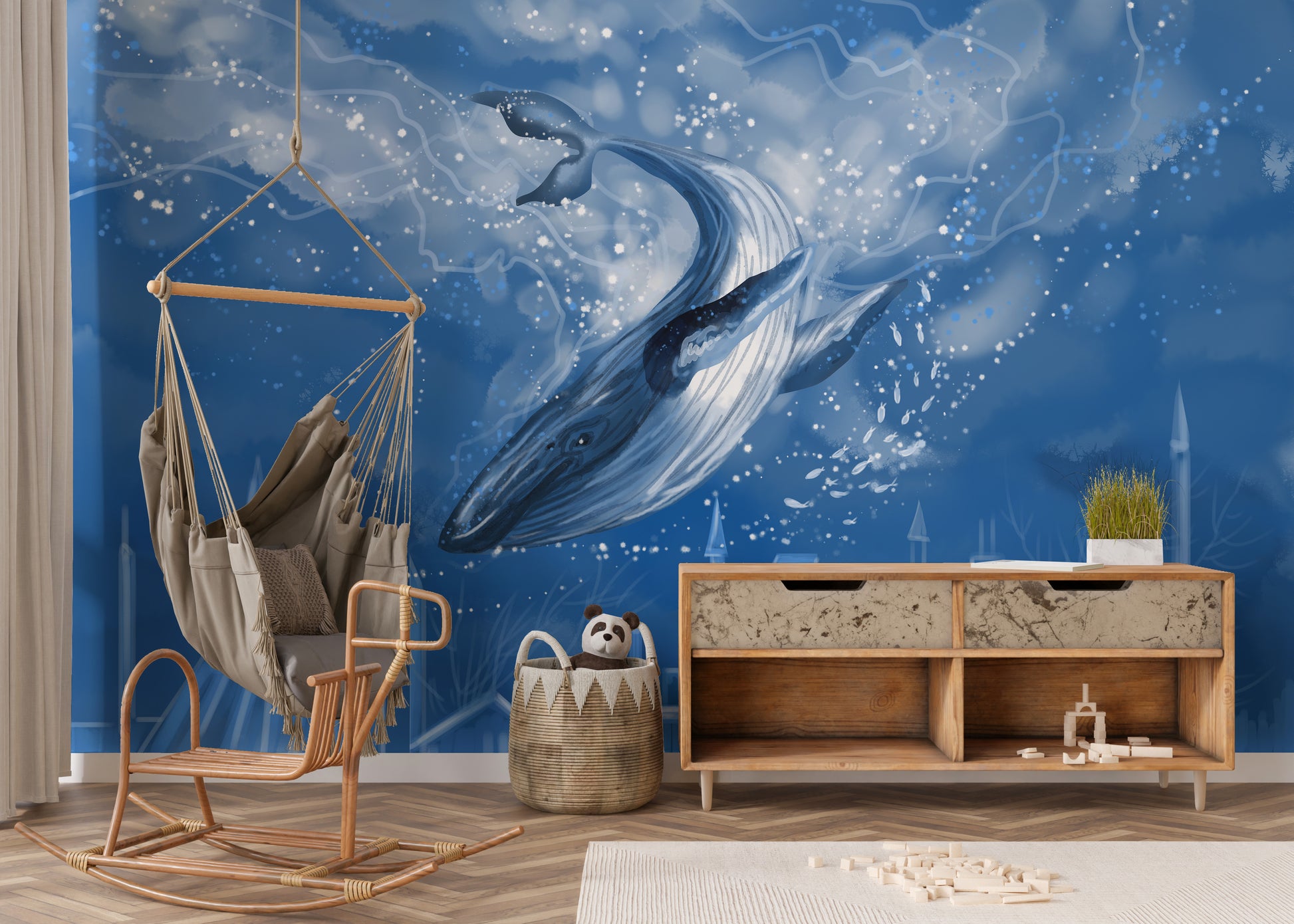 Blue Whale Wallpaper Murals