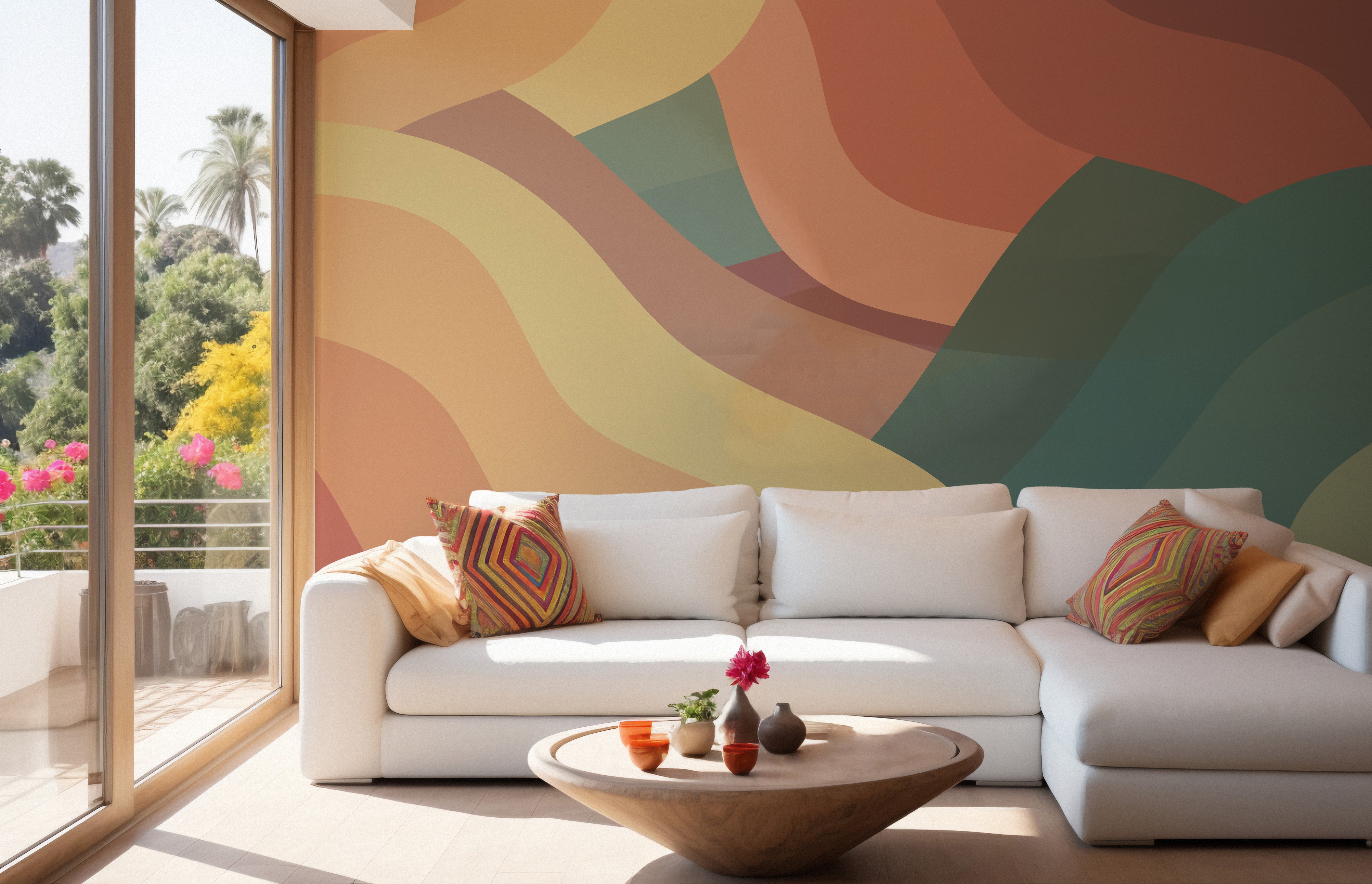 Retro Chic Wall Mural
