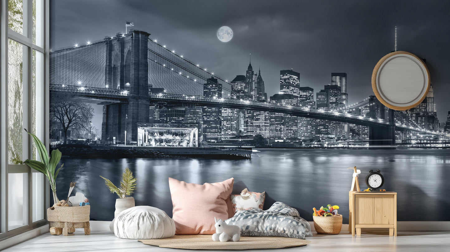 New York City Night View Wallpaper Murals