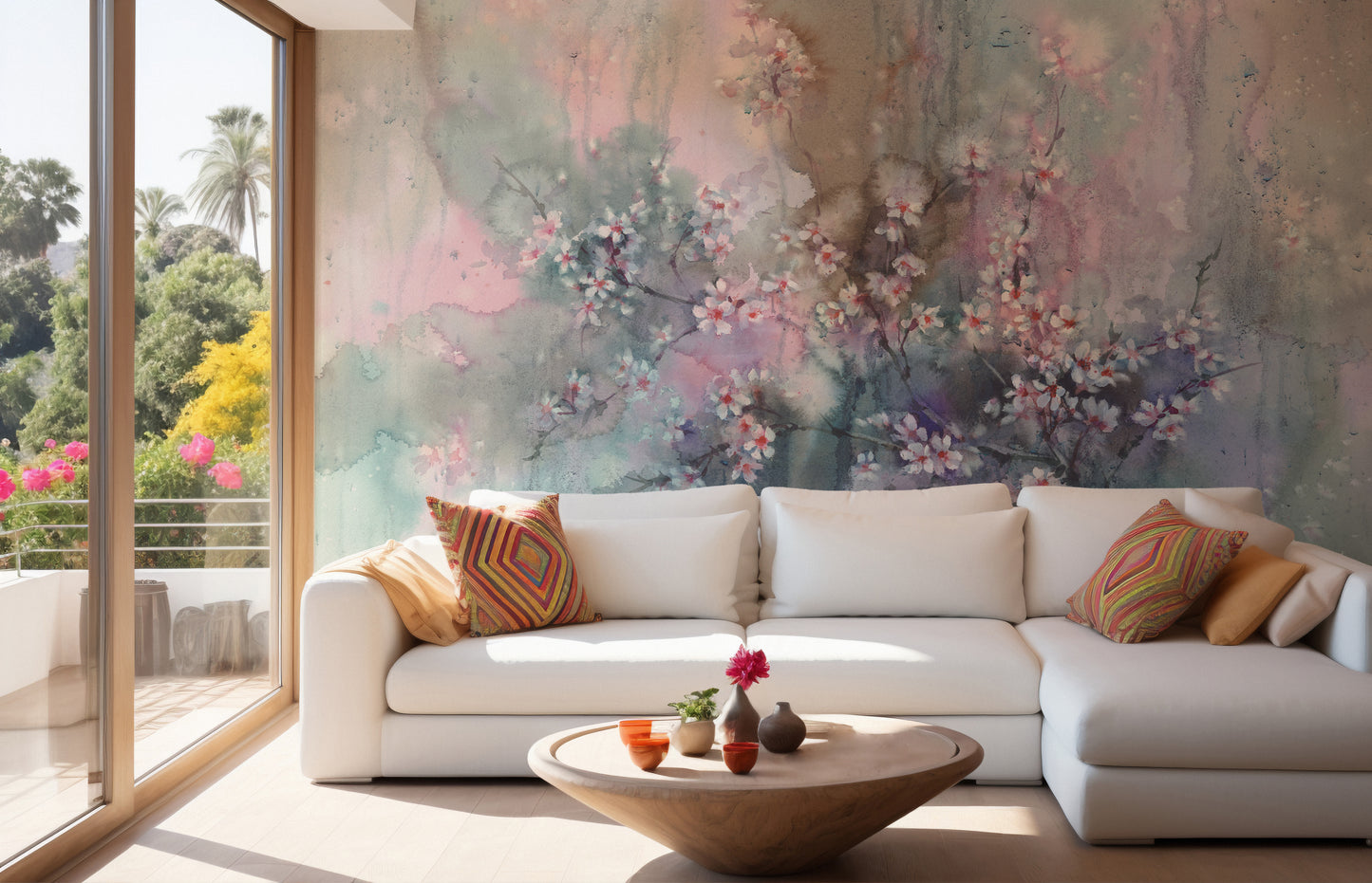 Delicate Cherry Blossom Wall Mural