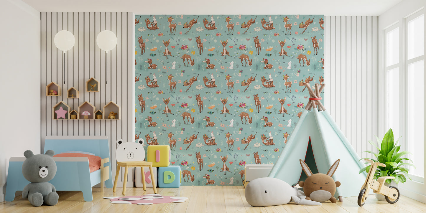 Woodland Animals Wall Mural