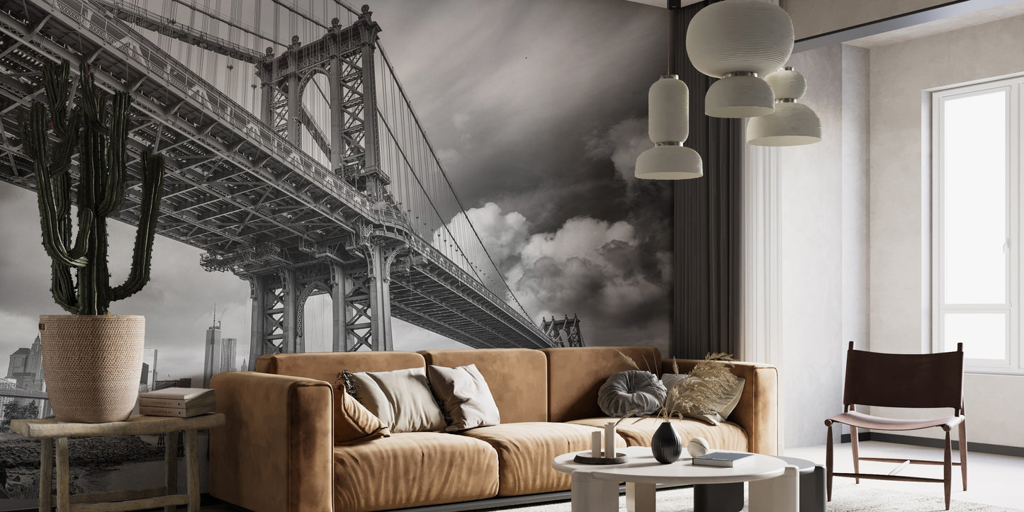 Manhattan Bridge NY City Wallpaper Murals