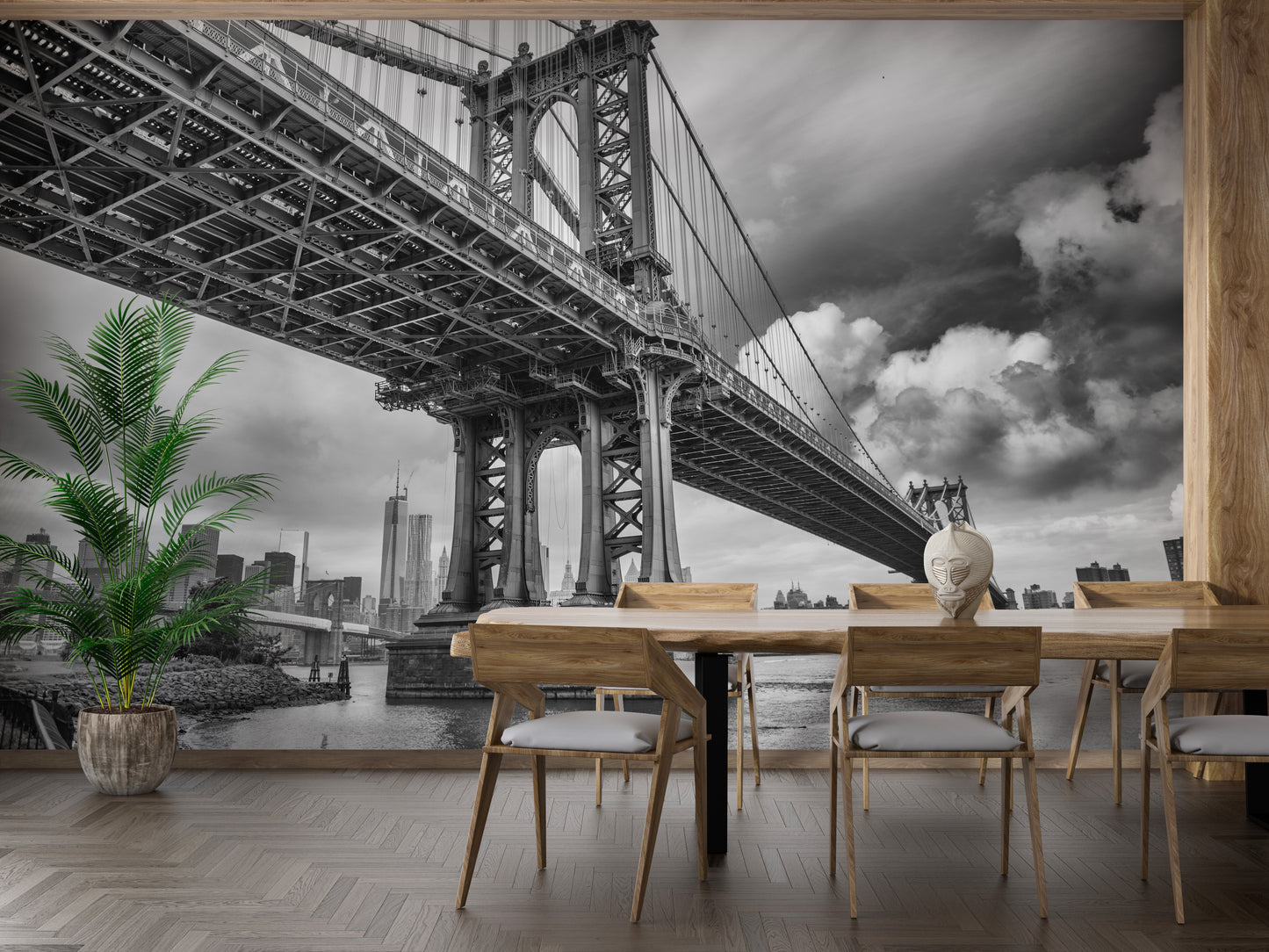 Manhattan Bridge NY City Wallpaper Murals