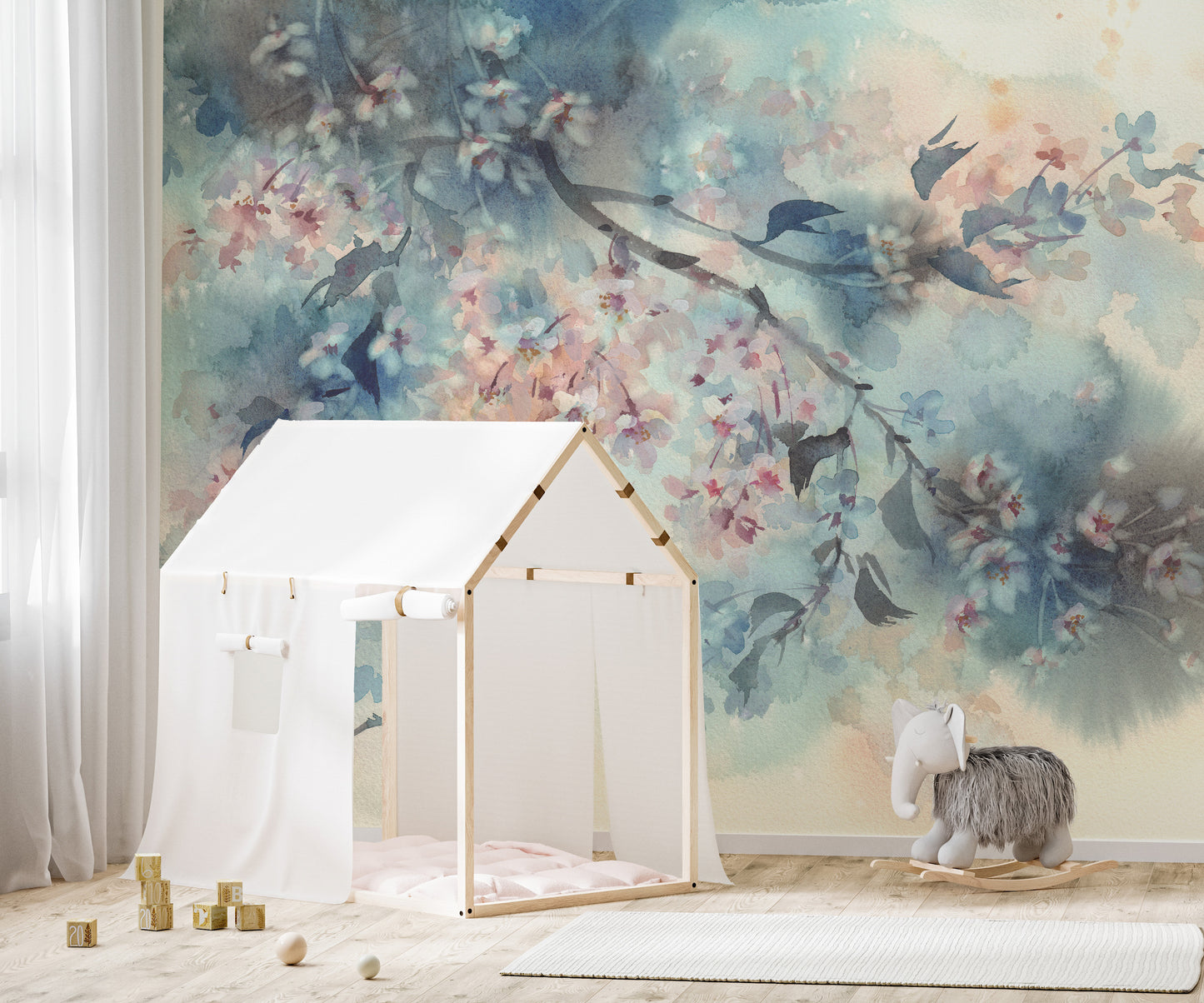 Pastel Flower Beautiful Peach Tones Wallpaper Murals