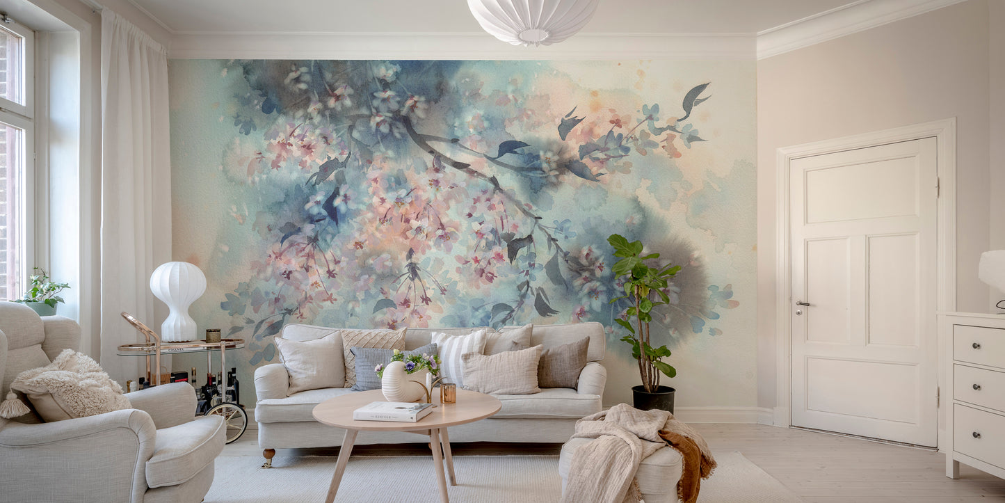 Pastel Flower Beautiful Peach Tones Wallpaper Murals