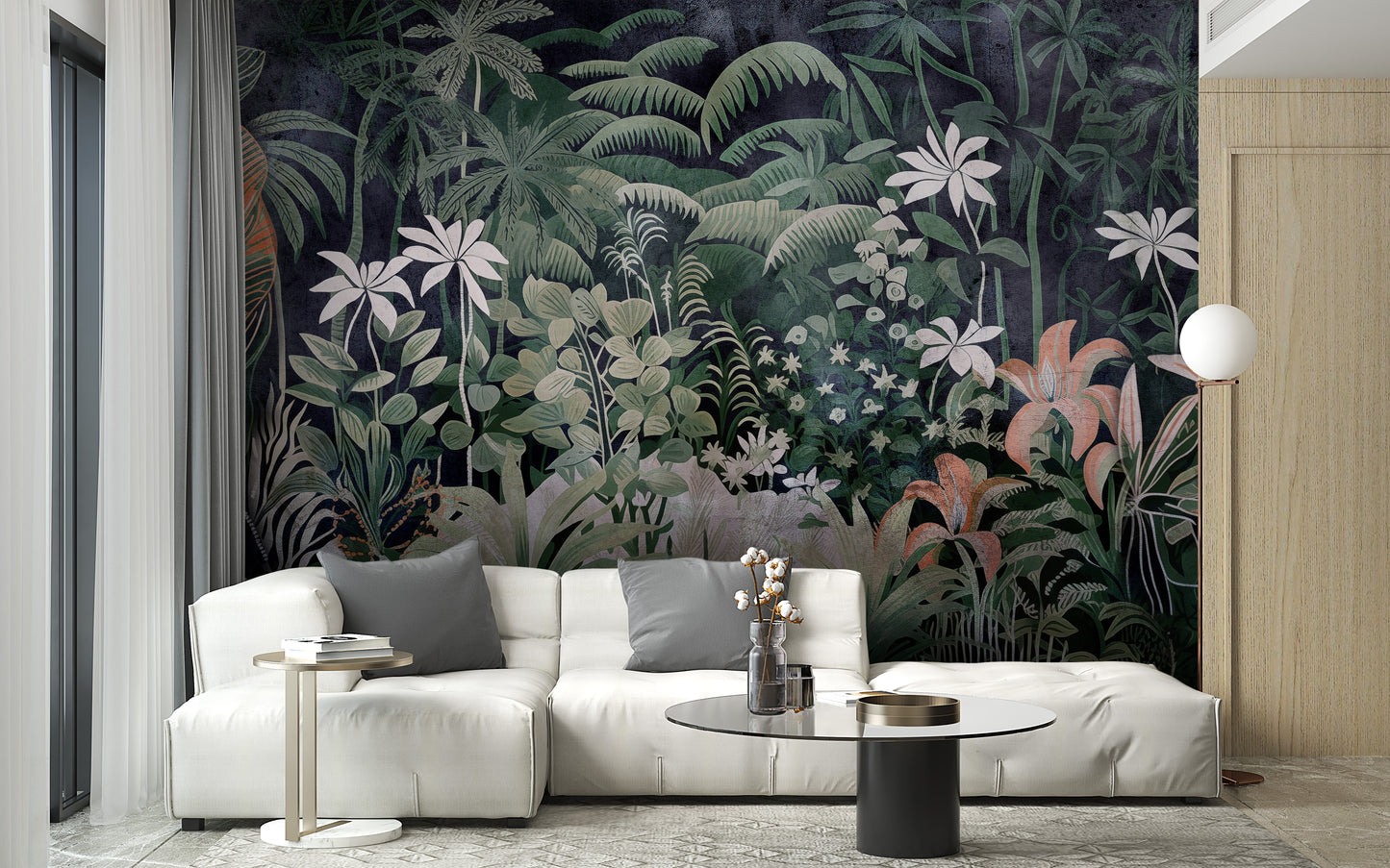 Equatorial Eden Vibrant Jungle Wallpaper Mural - Giffywalls