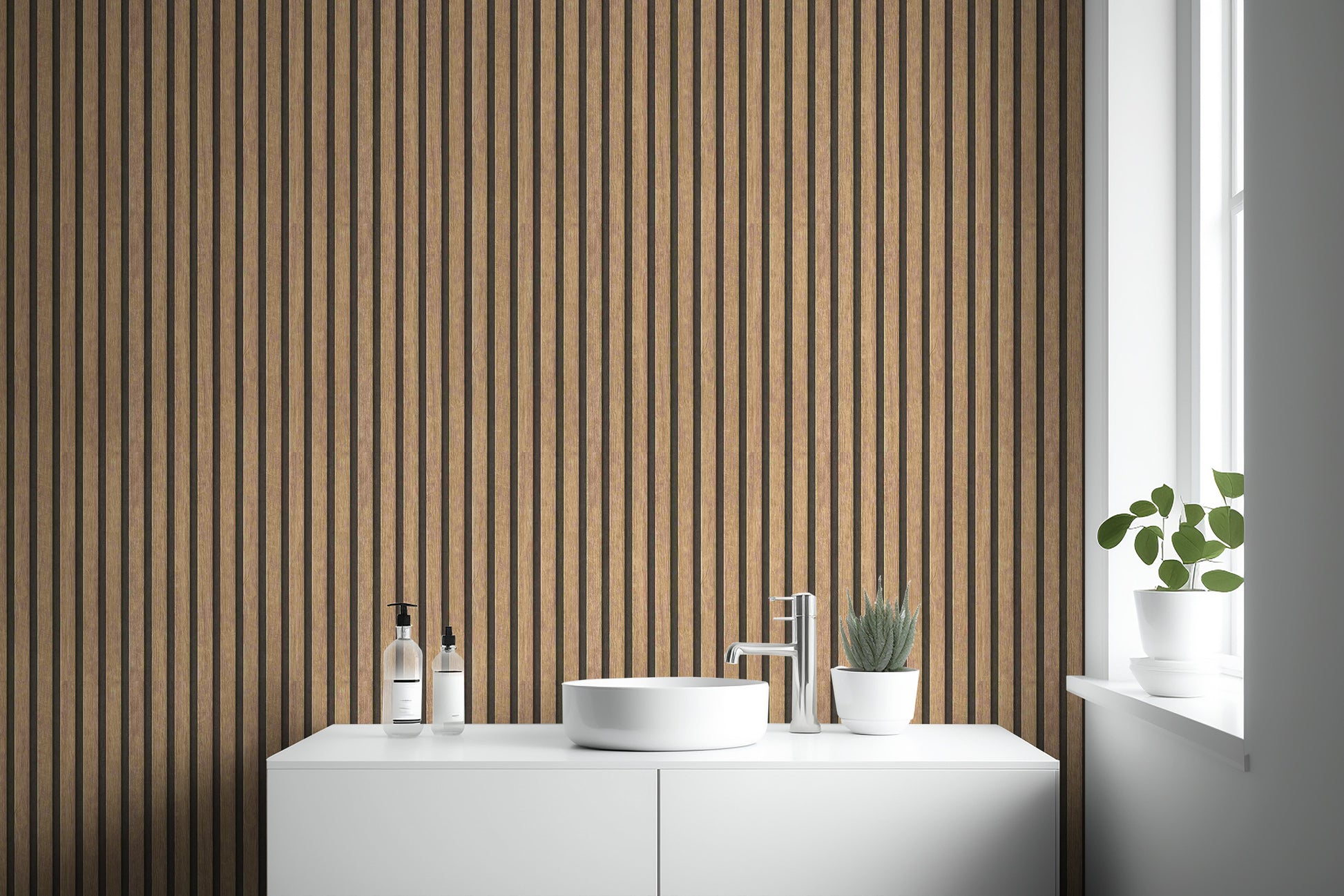 Faux wood wall panels for a stylish upgrade
