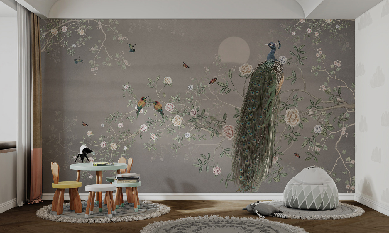 Nature-inspired floral wallpaper mural for a timeless look
