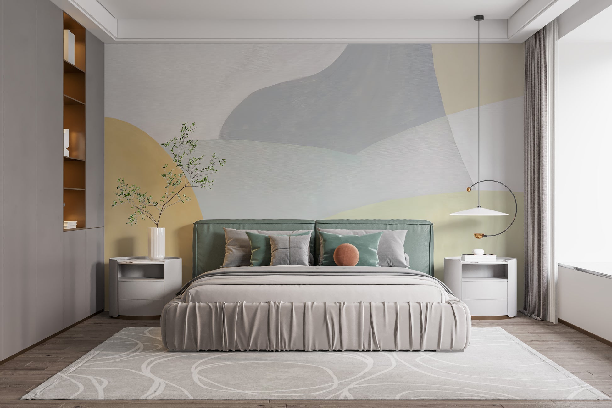 Pastel artistic wallpaper with soft watercolor patterns