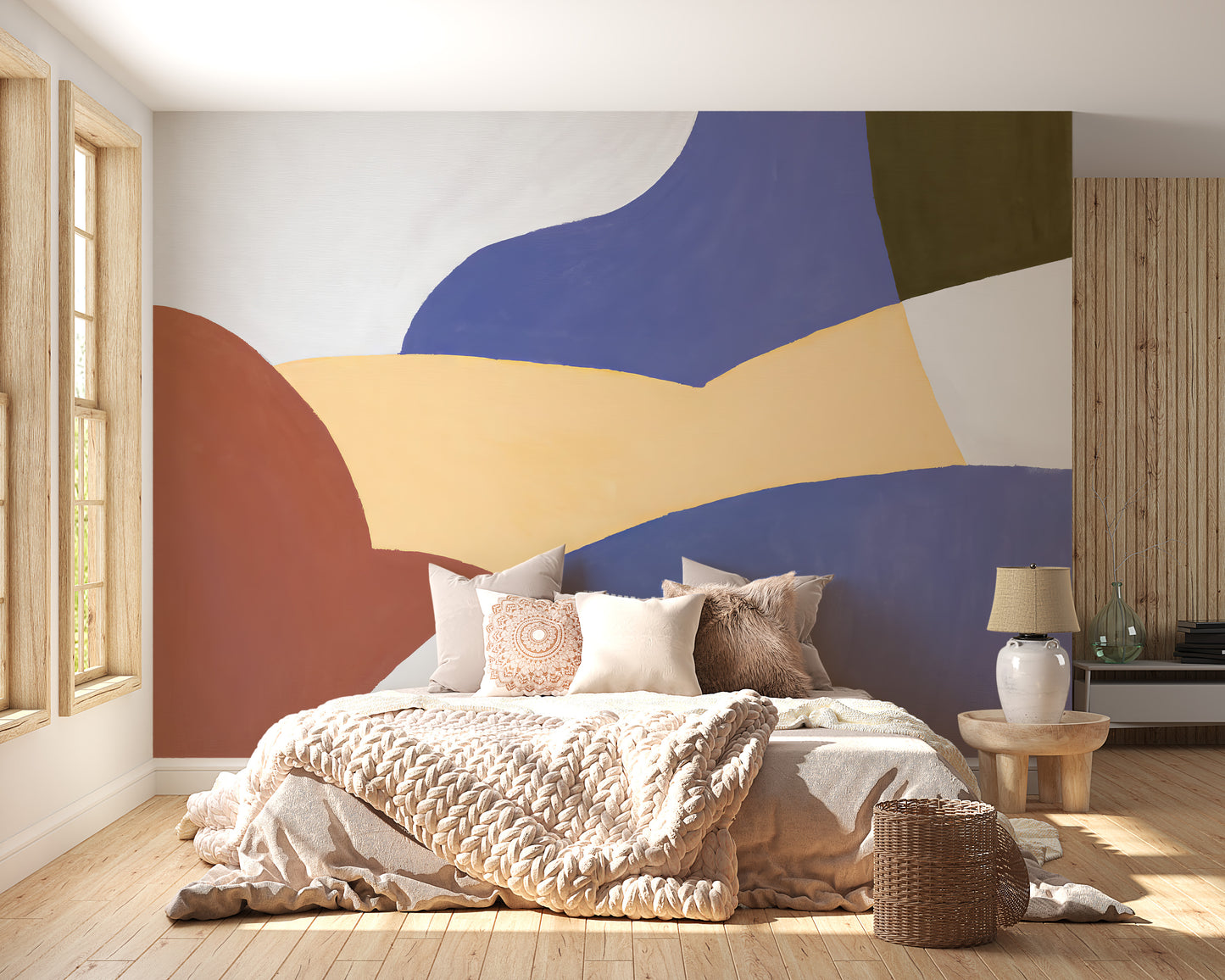 Artistic Vivid Watercolor Wall Mural