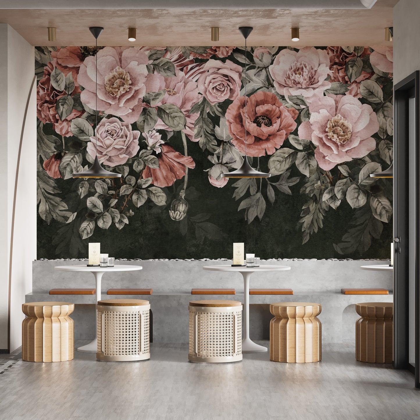 Colorful Roses Wall Mural