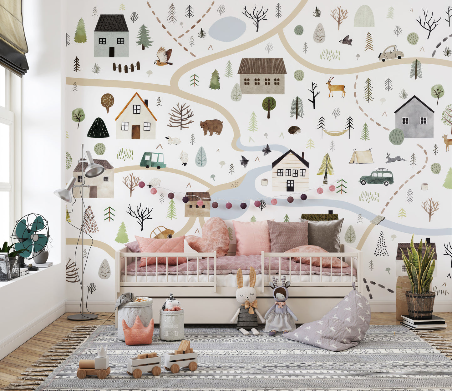 Countryside Charm Wall Mural