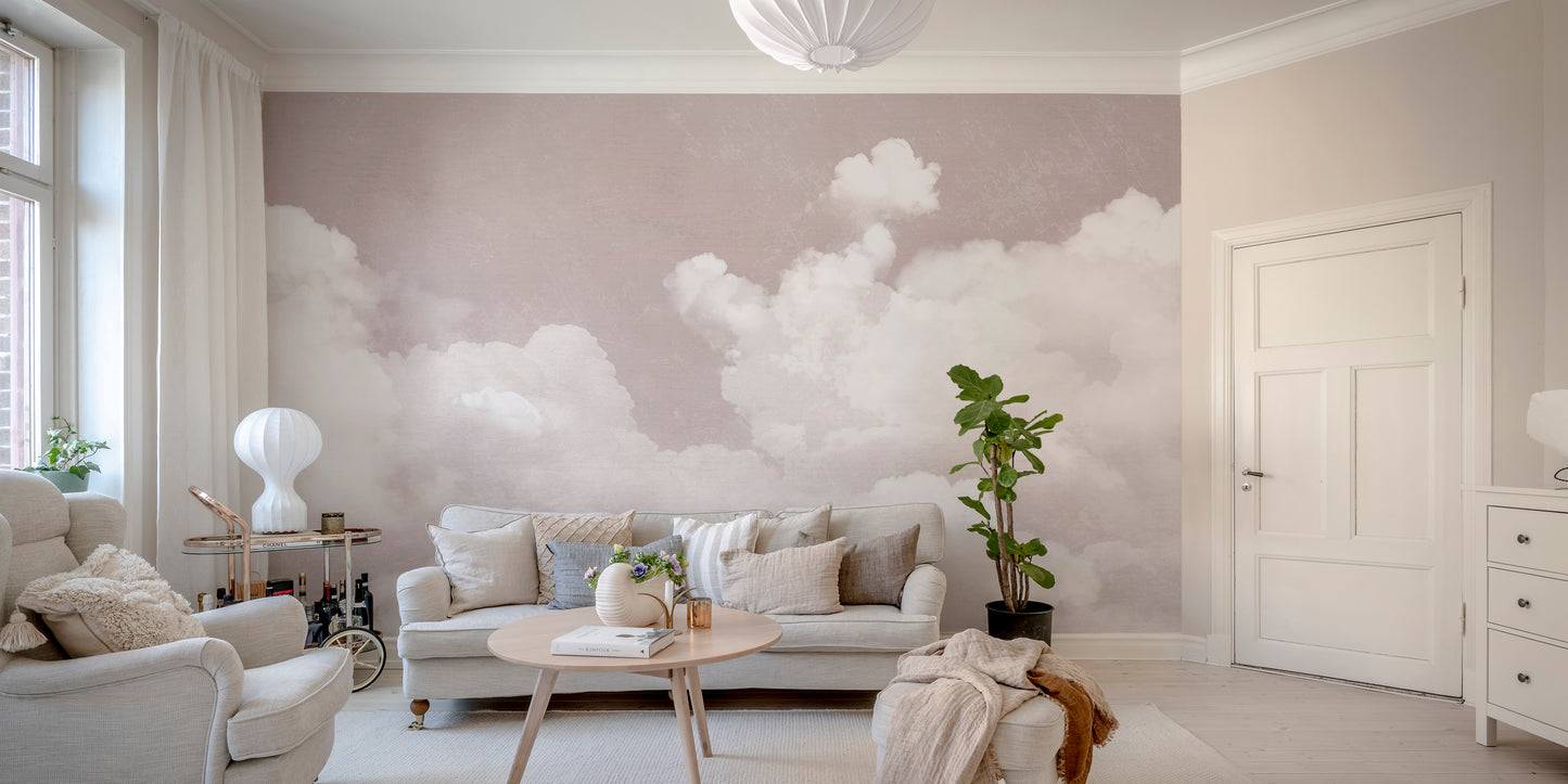 Pink Clouds Wall Mural