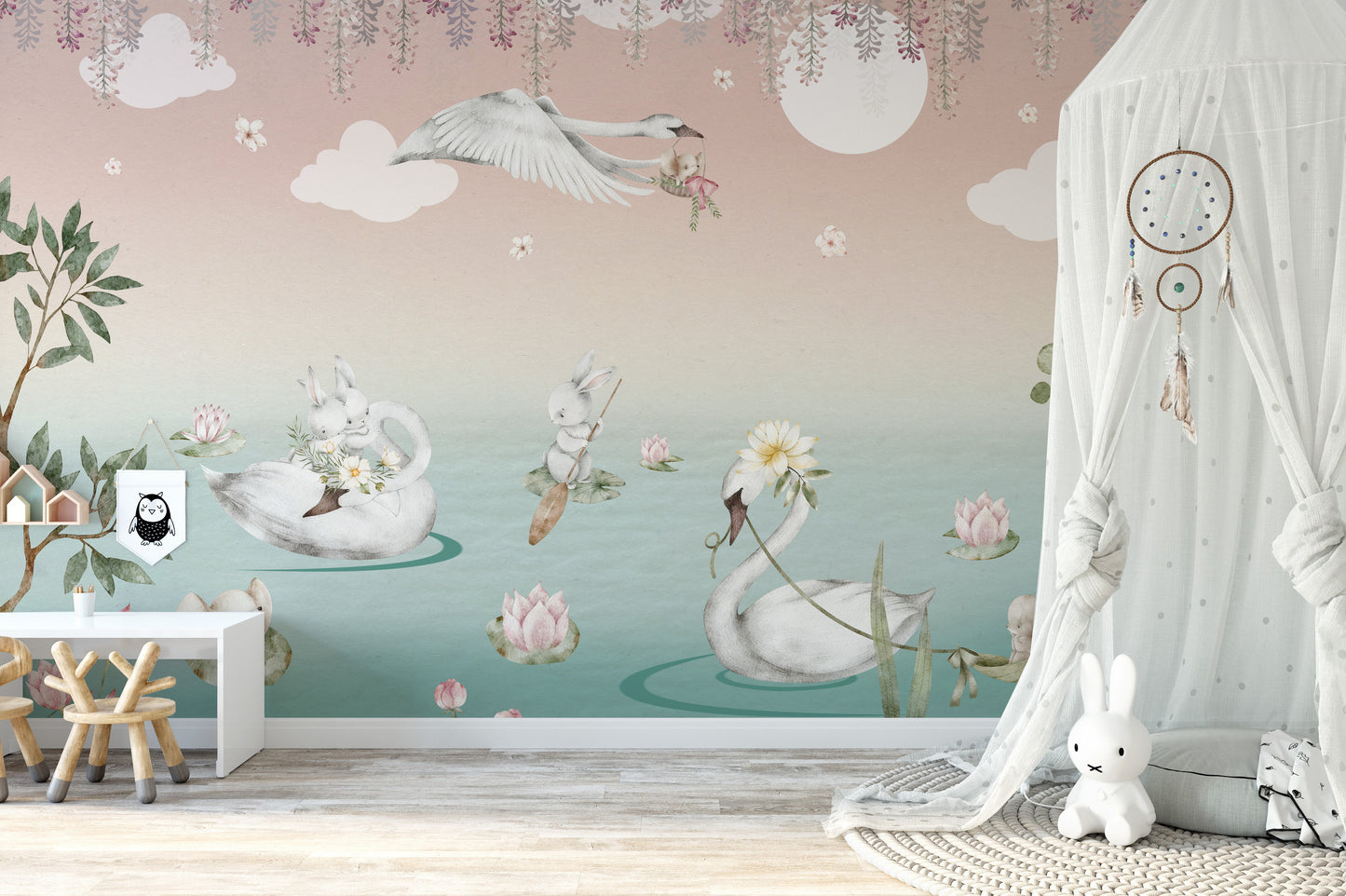 Swan Lake Wall Mural