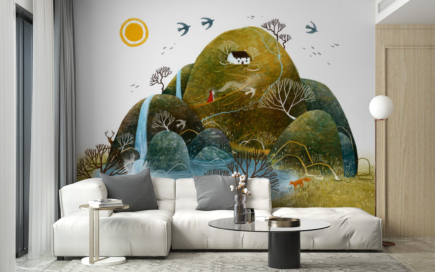 Serene Nature Wall Mural