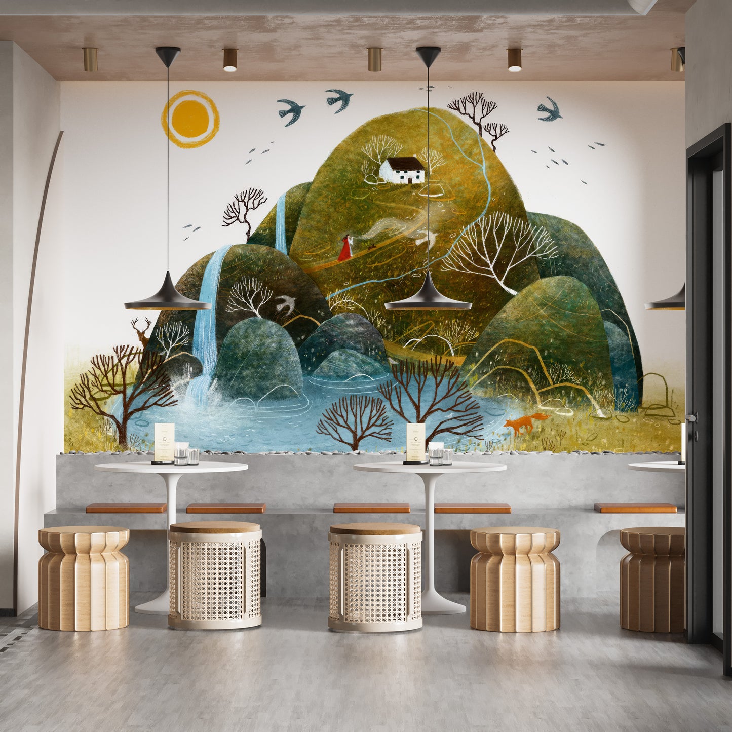 Serene Nature Wall Mural