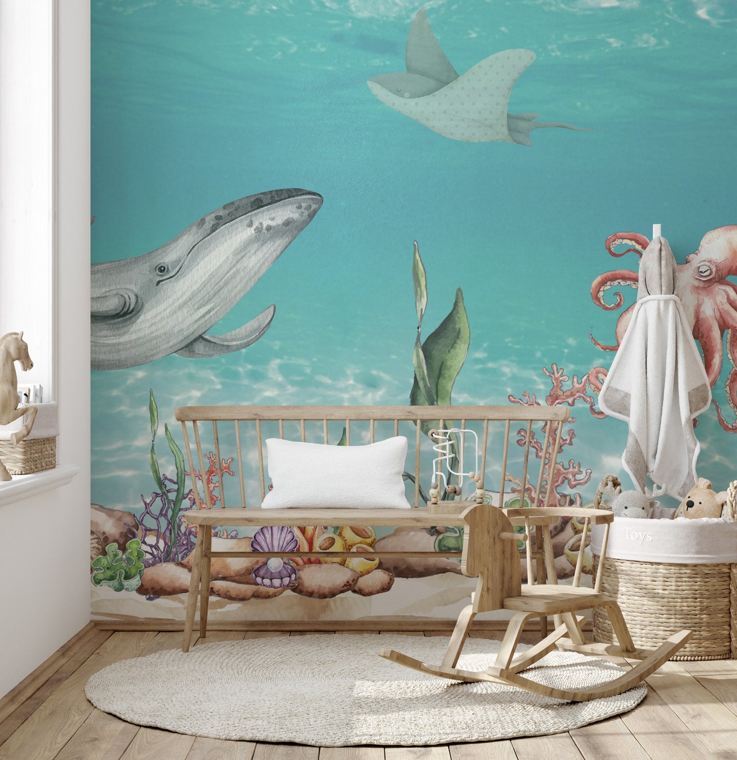 Aquatic Harmony Wall Mural