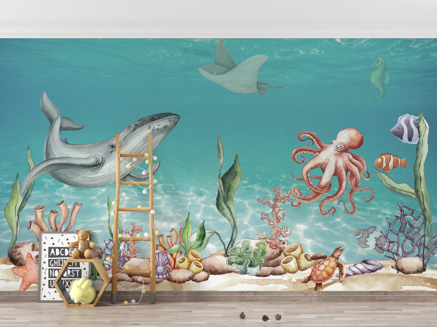 Aquatic Harmony Wall Mural