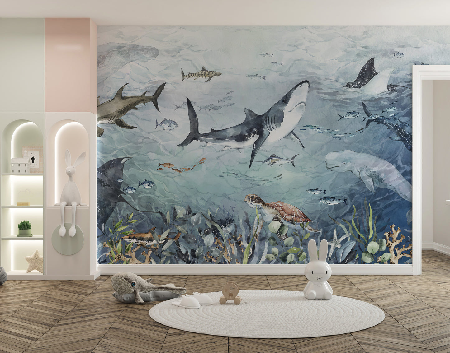 Aquatic Life Wall Mural