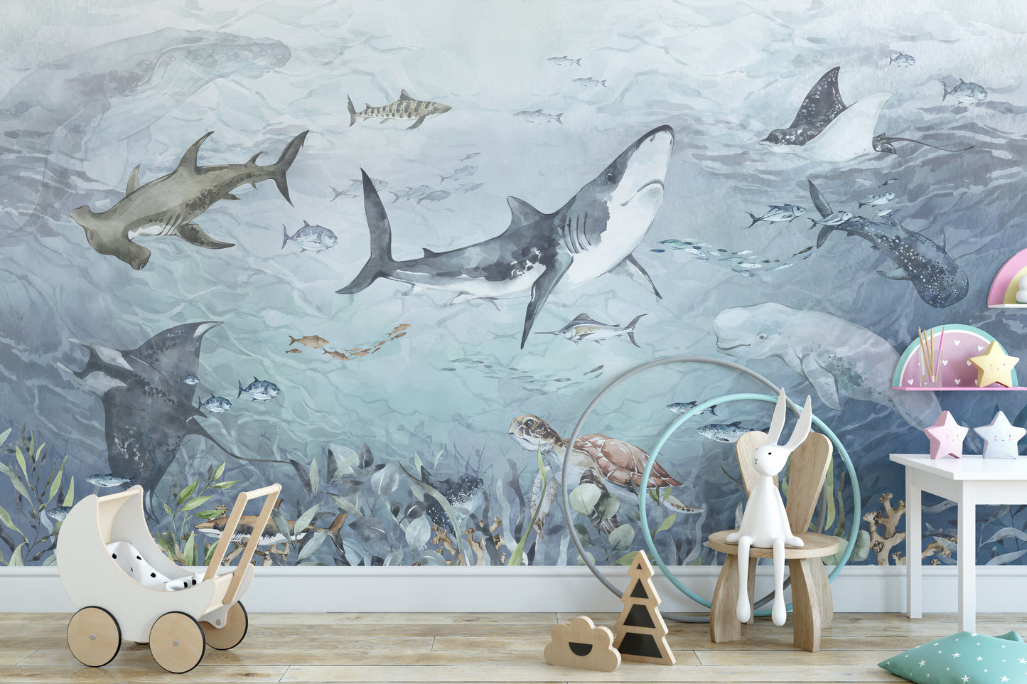 Aquatic Life Wall Mural