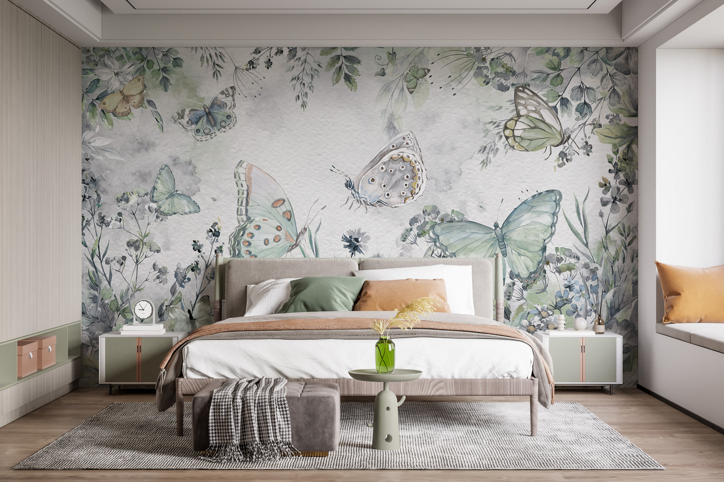 Butterfly Garden Wall Mural