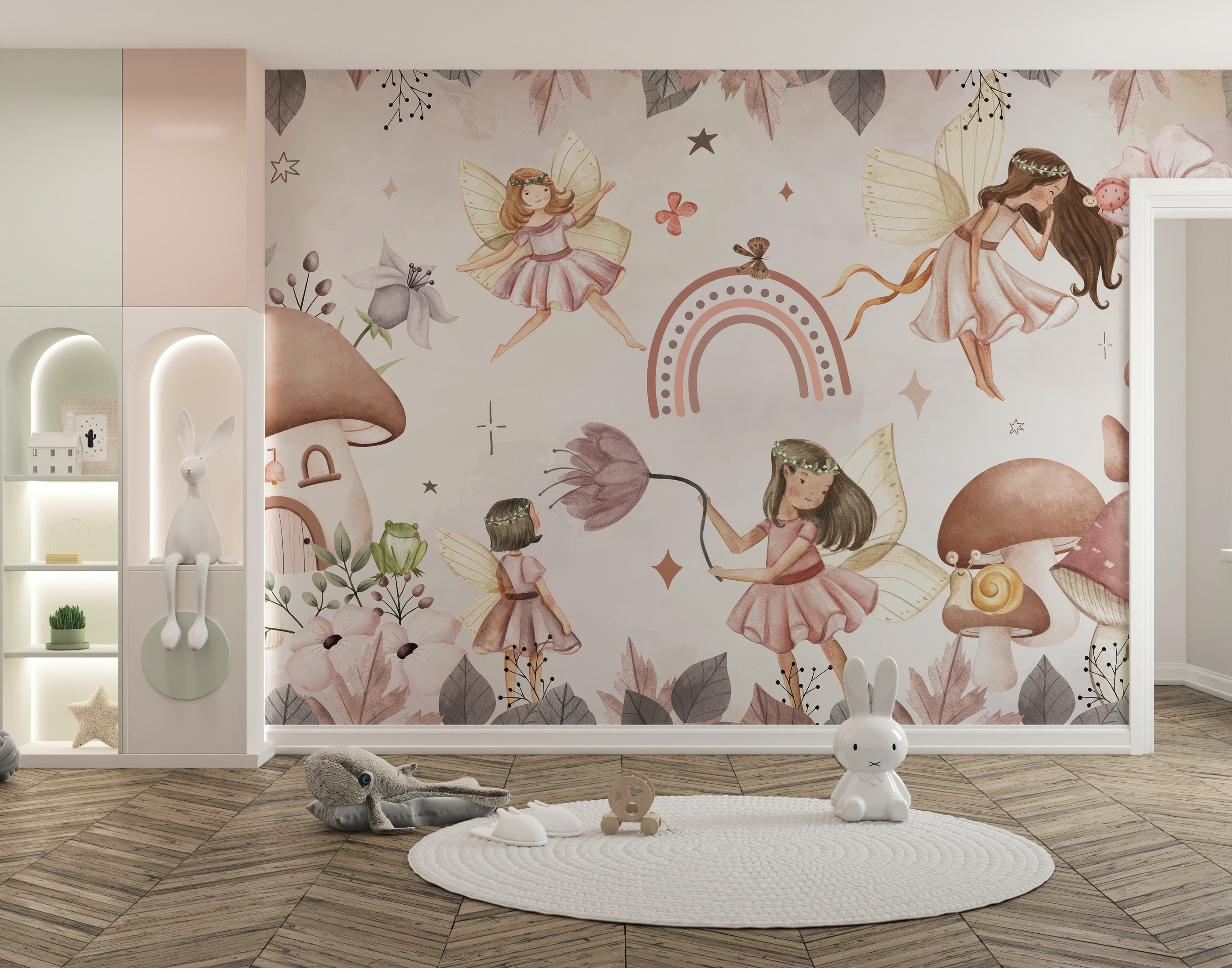 Enchanted Forest Fairies Wall Mural