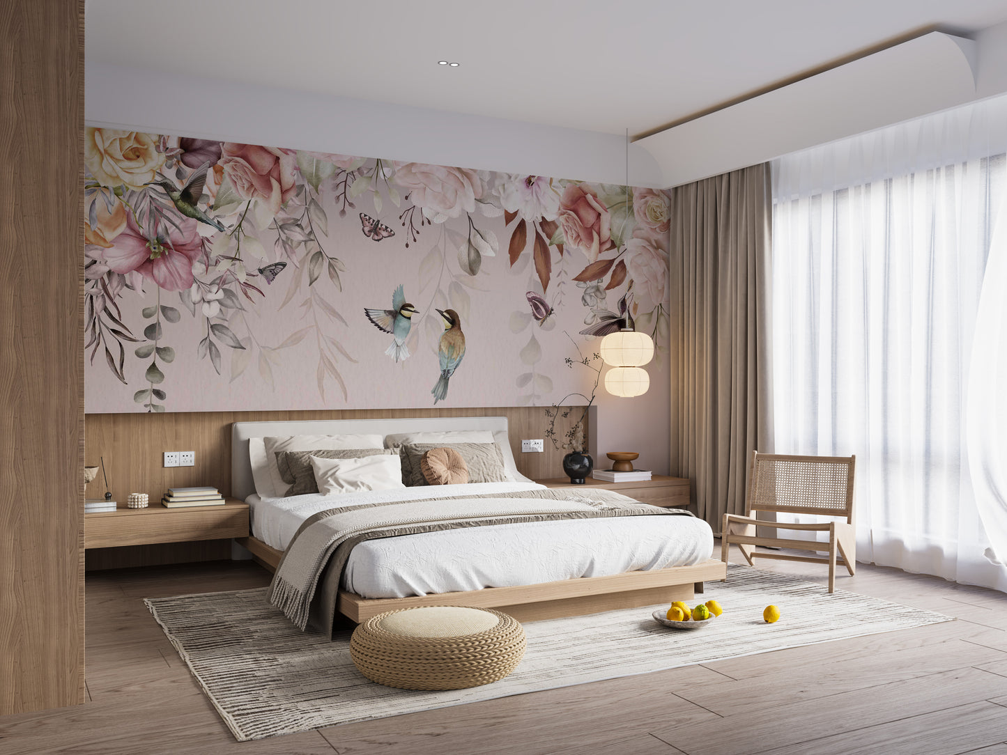 Vintage Blossoms Wall Mural